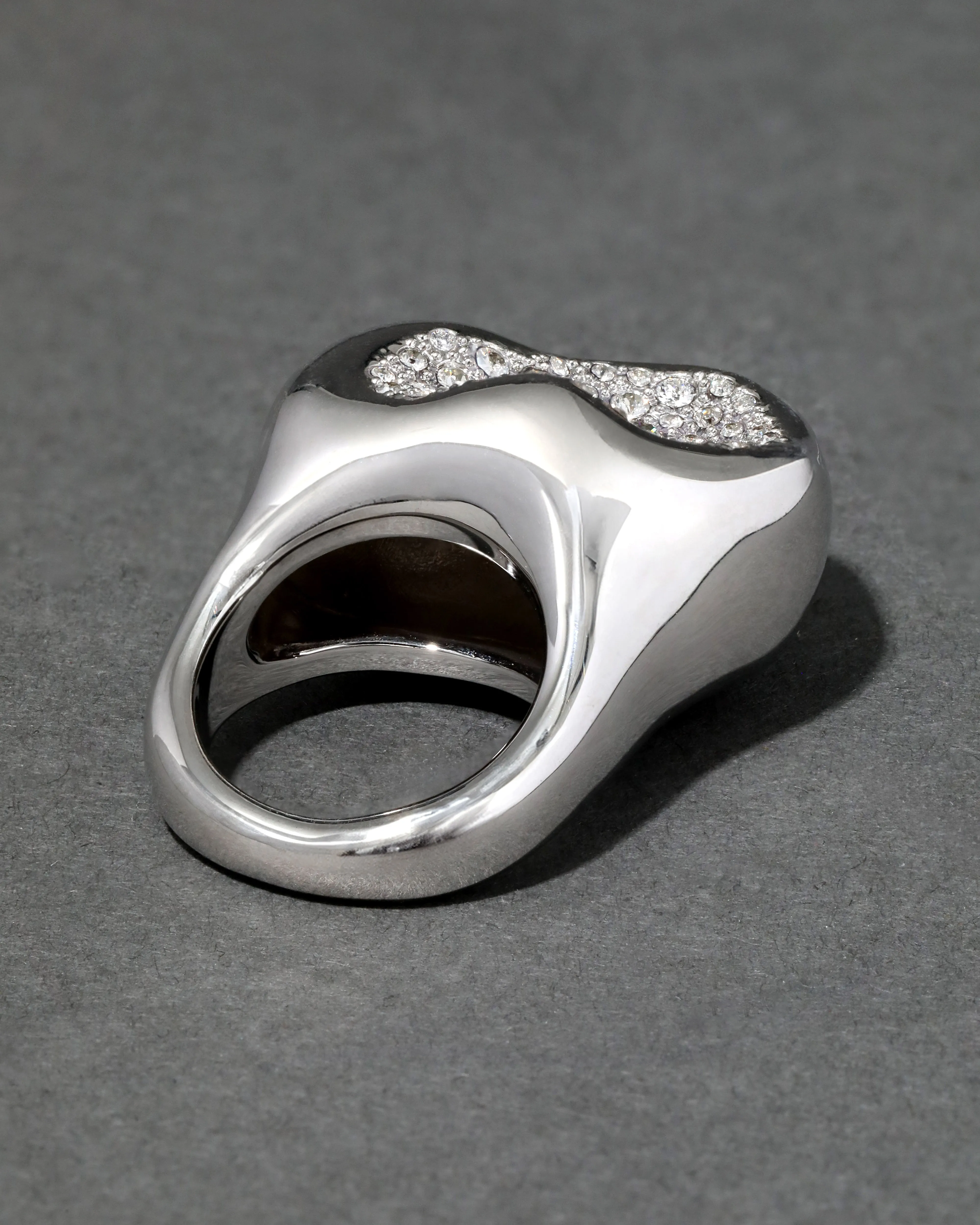 Solanales Silver Crystal Pebble Ring sold by Alexis Bittar product image thumbnail 3