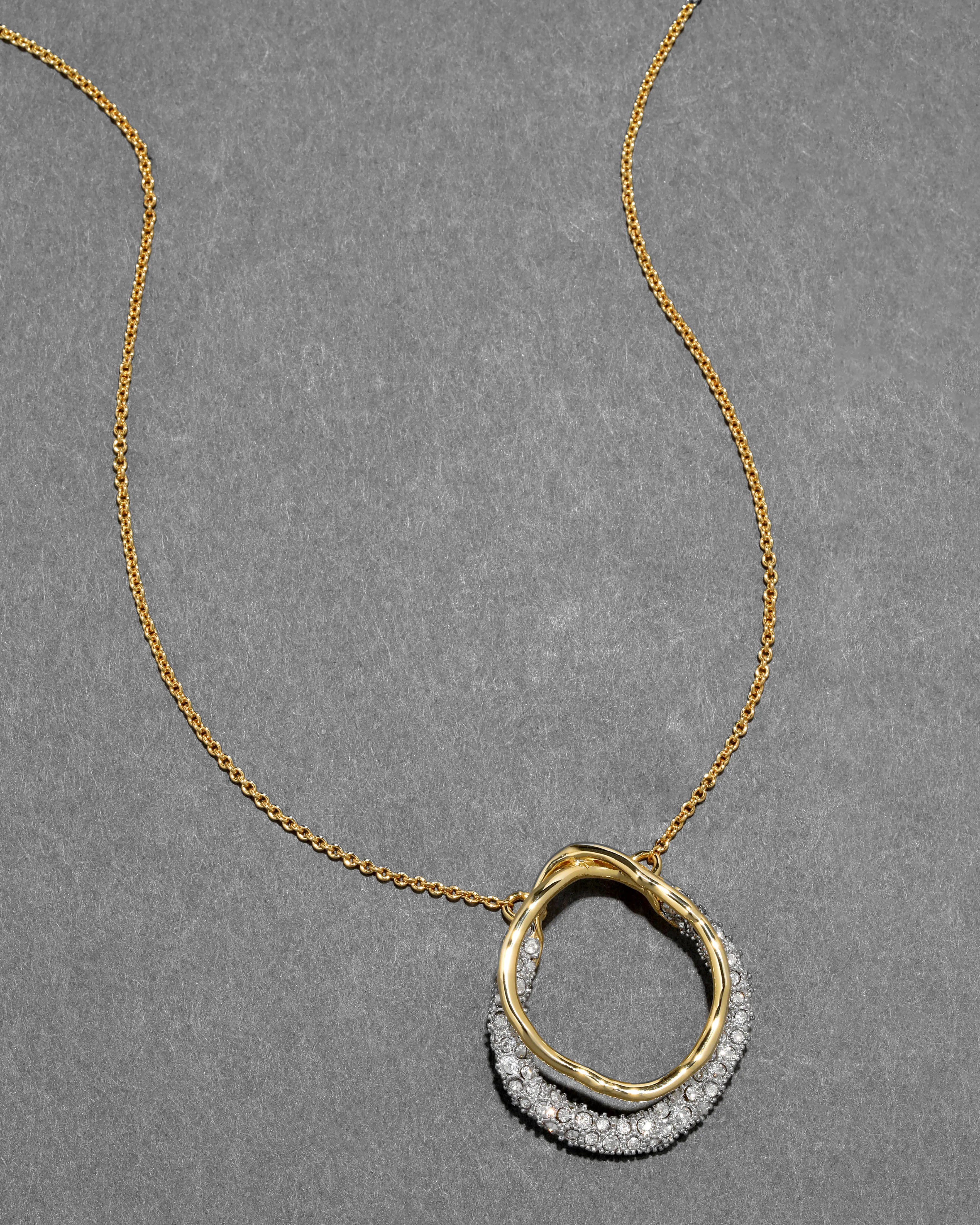 Solanales Gold Crystal Orbit Necklace sold by Alexis Bittar product image thumbnail 2