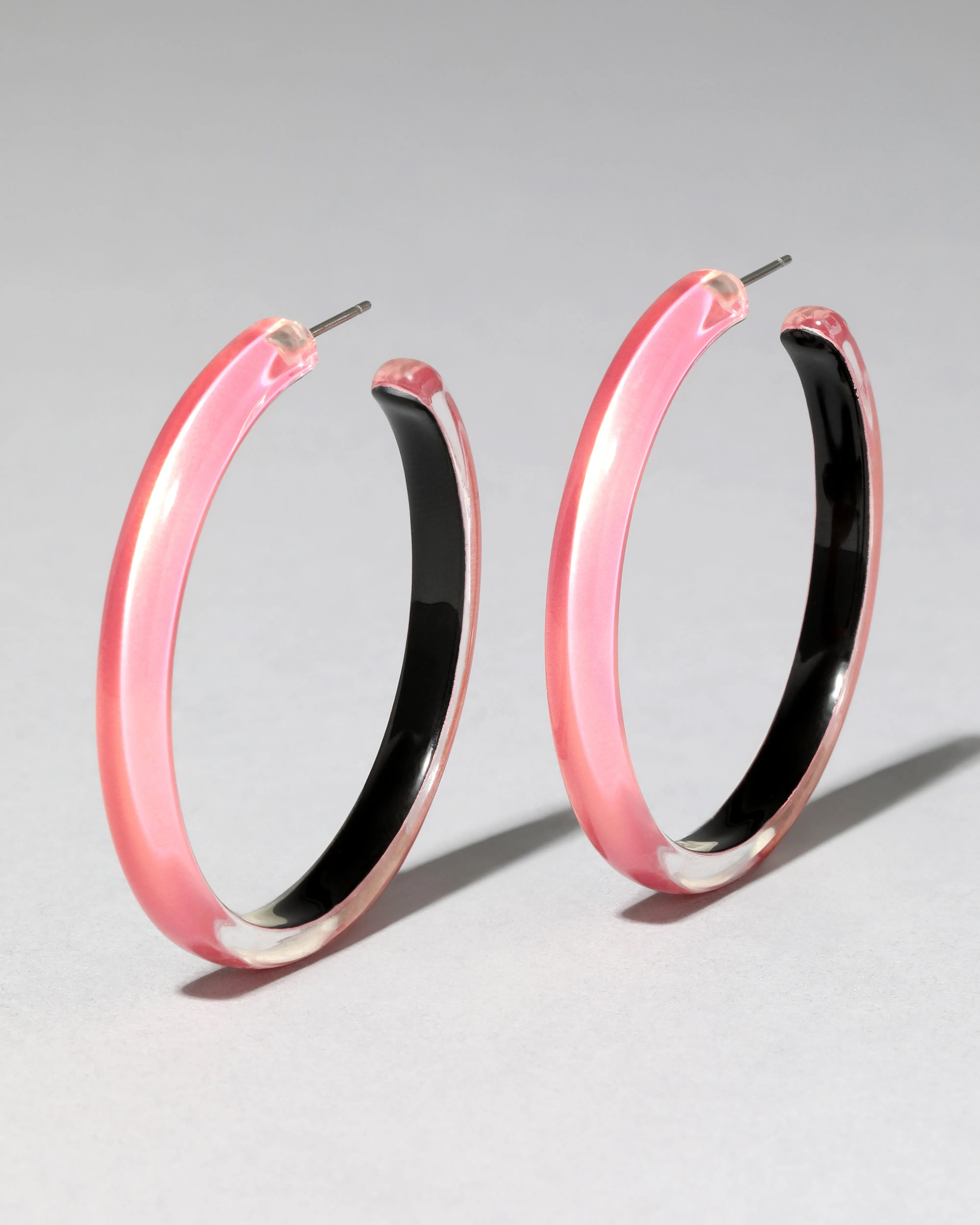 Skinny Lucite Hoop Earring- Sweet Melon sold by Alexis Bittar