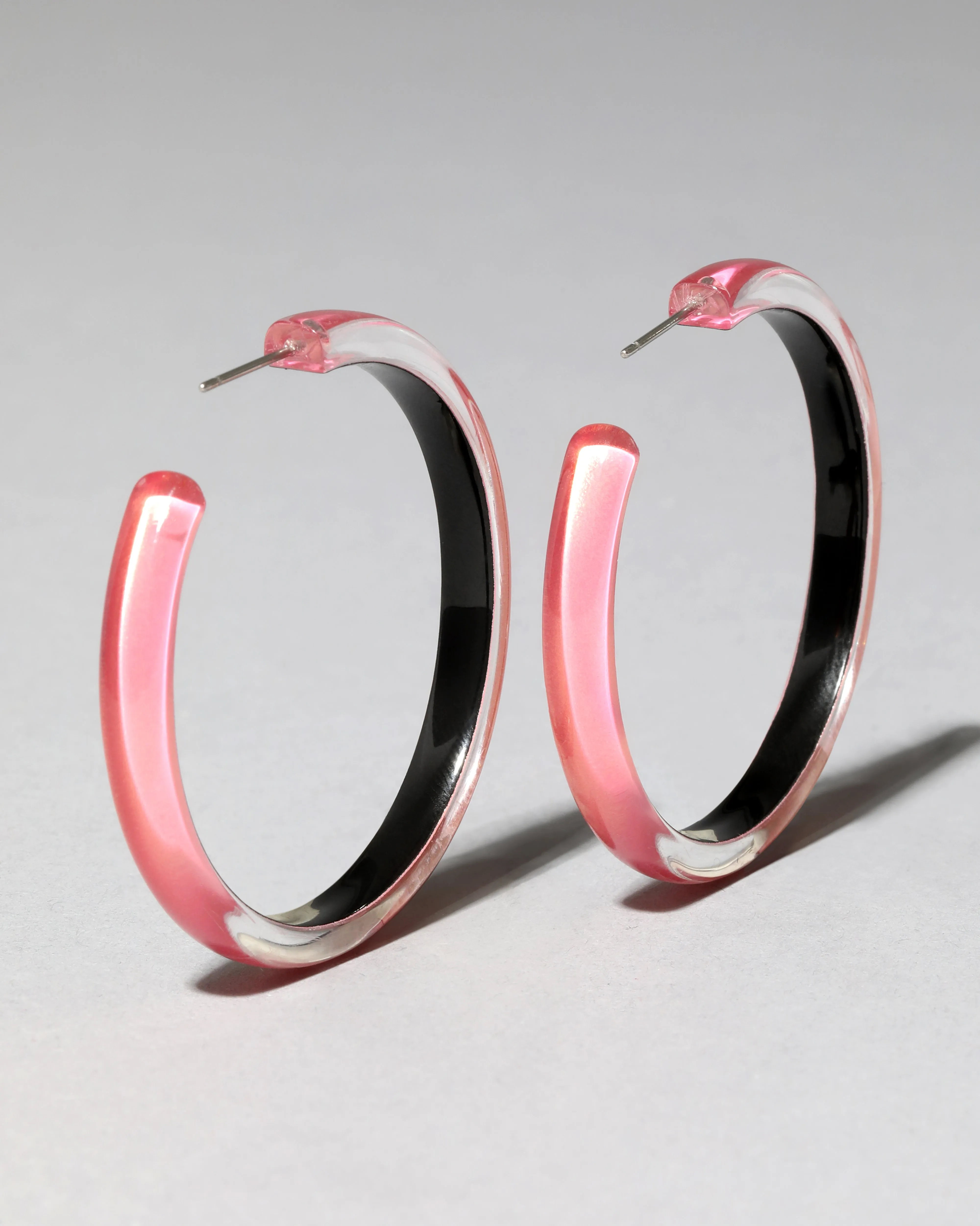 Skinny Lucite Hoop Earring- Sweet Melon sold by Alexis Bittar product image thumbnail 4