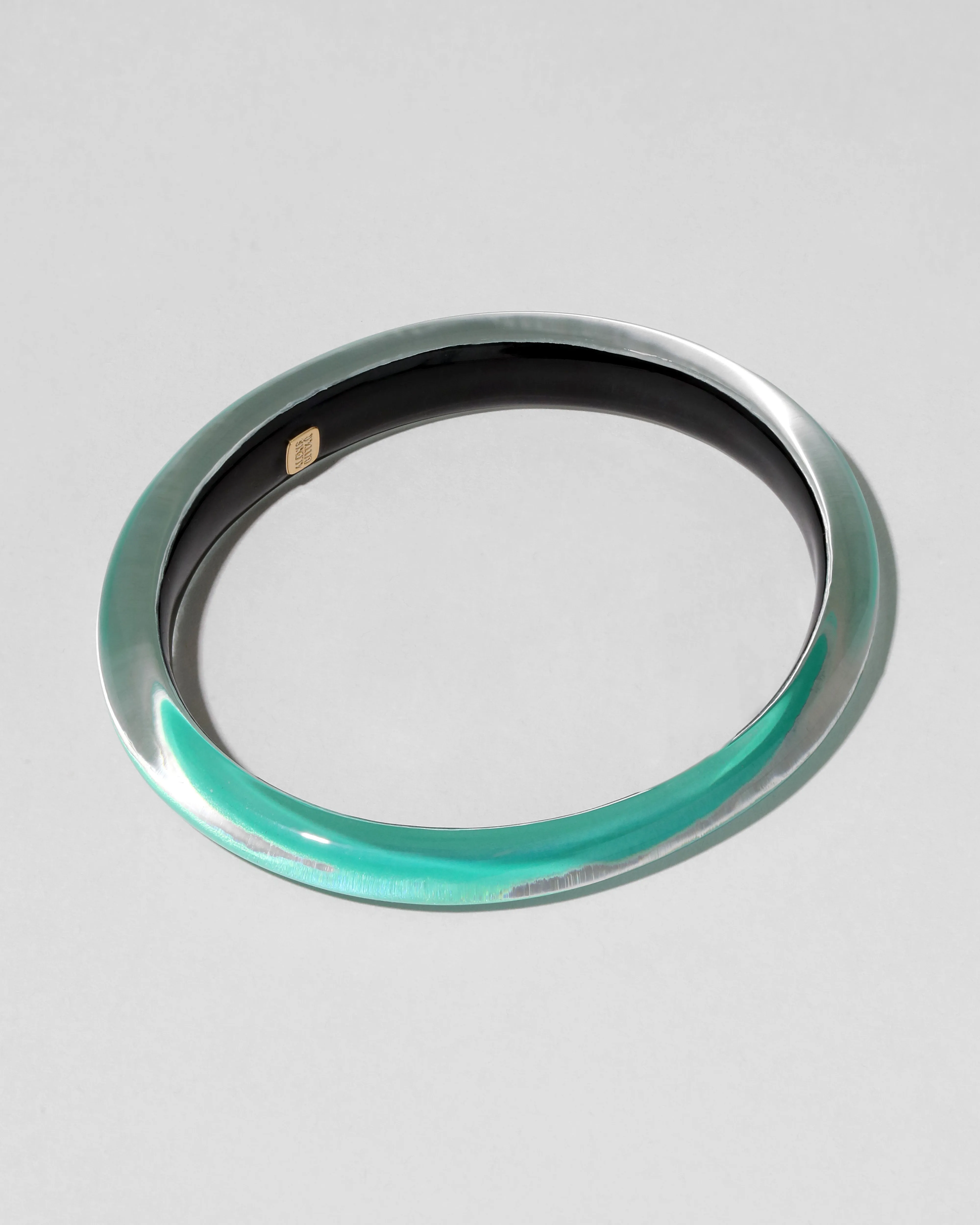 Lucite Skinny Bangle Bracelet- Mediterranean Opal sold by Alexis Bittar product image thumbnail 4