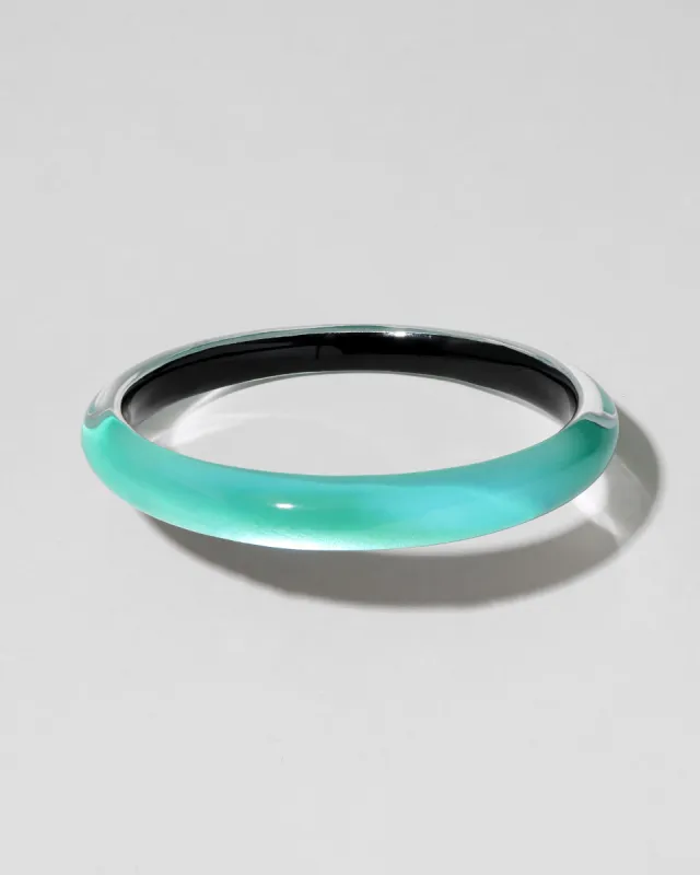 Lucite Skinny Bangle Bracelet- Mediterranean Opal sold by Alexis Bittar