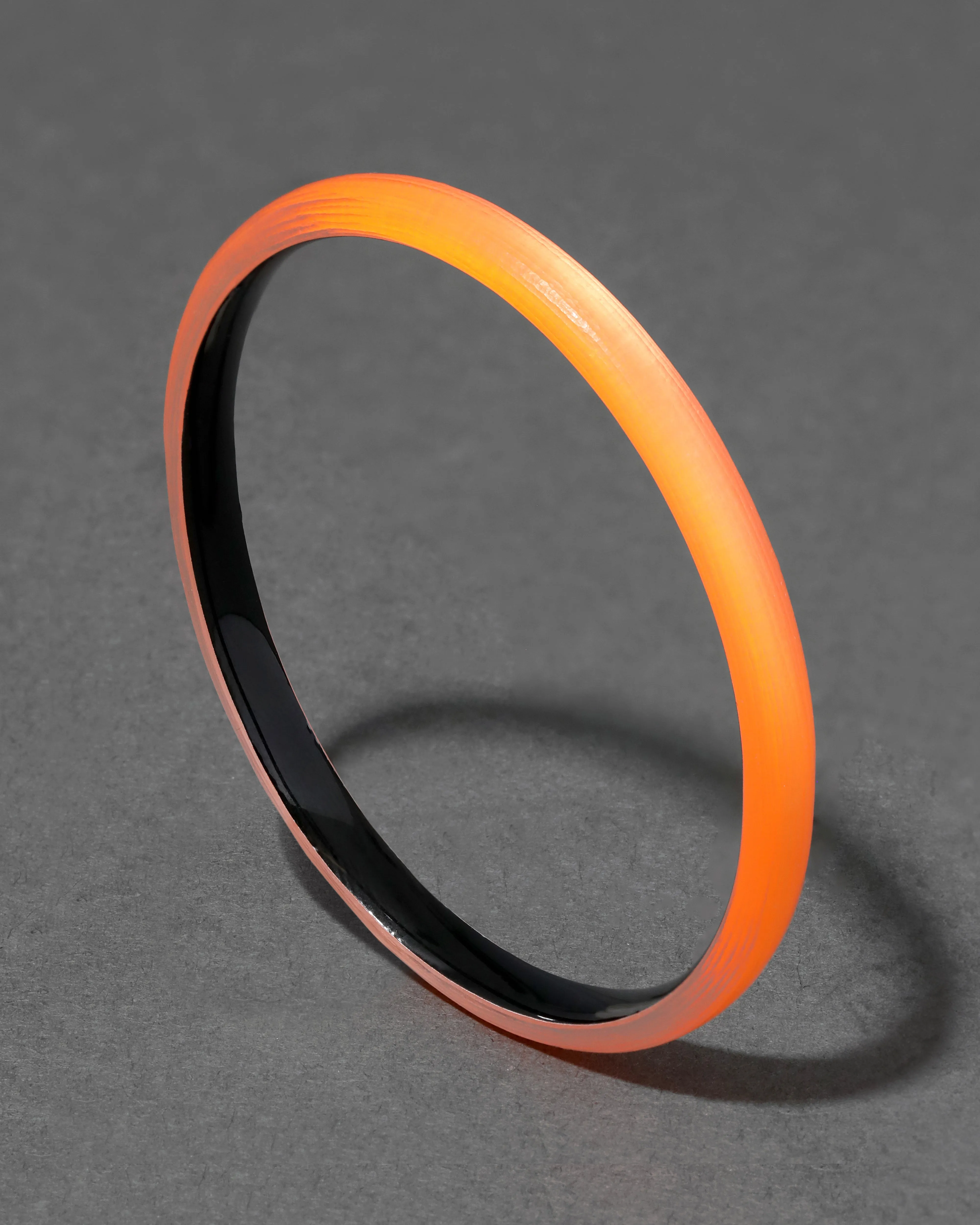 Luminous Lucite Super Skinny Bangle Bracelet- Neon Orange sold by Alexis Bittar product image thumbnail 3