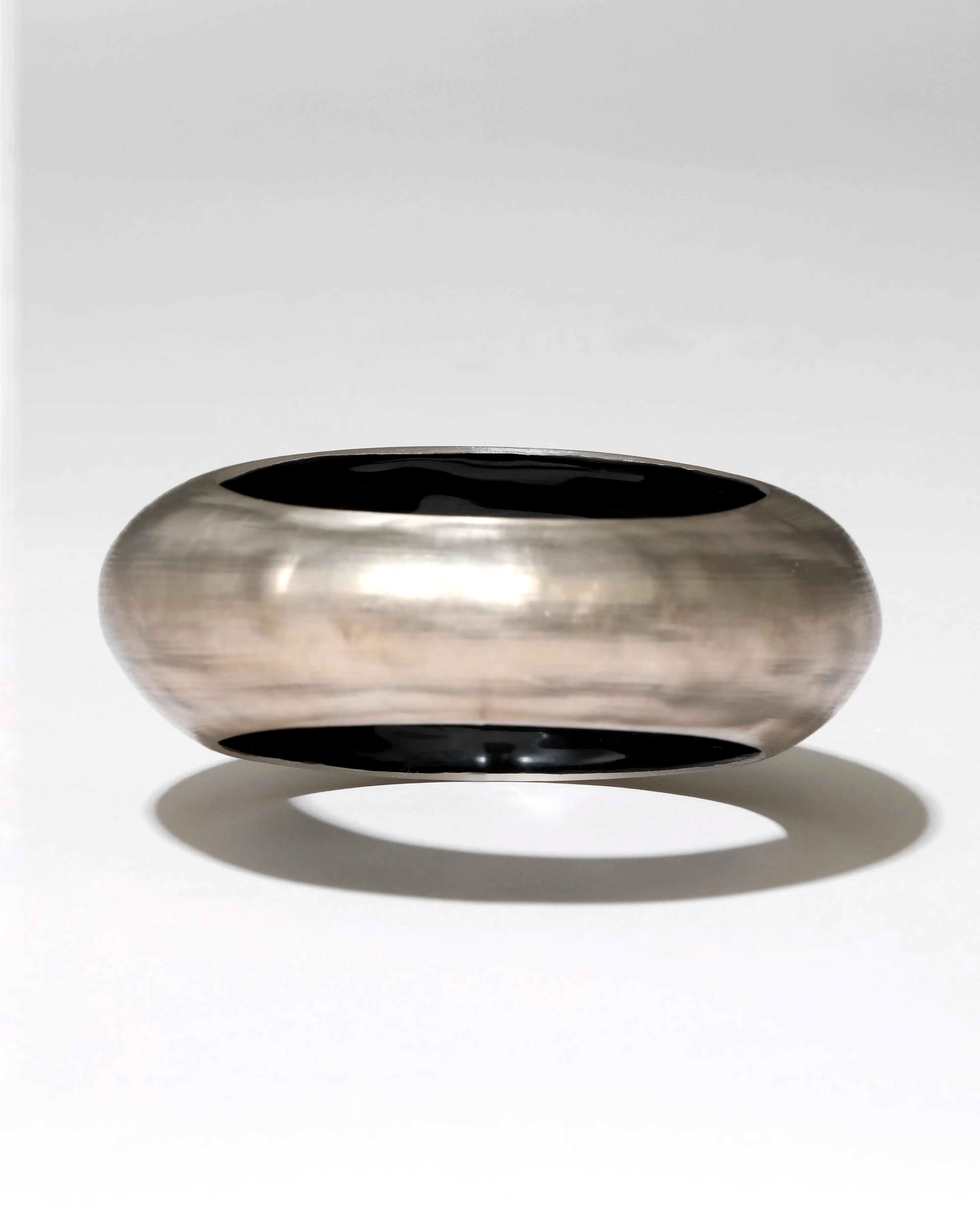 Puffy Lucite Tapered Bangle Bracelet- Charcoal sold by Alexis Bittar product image thumbnail 5