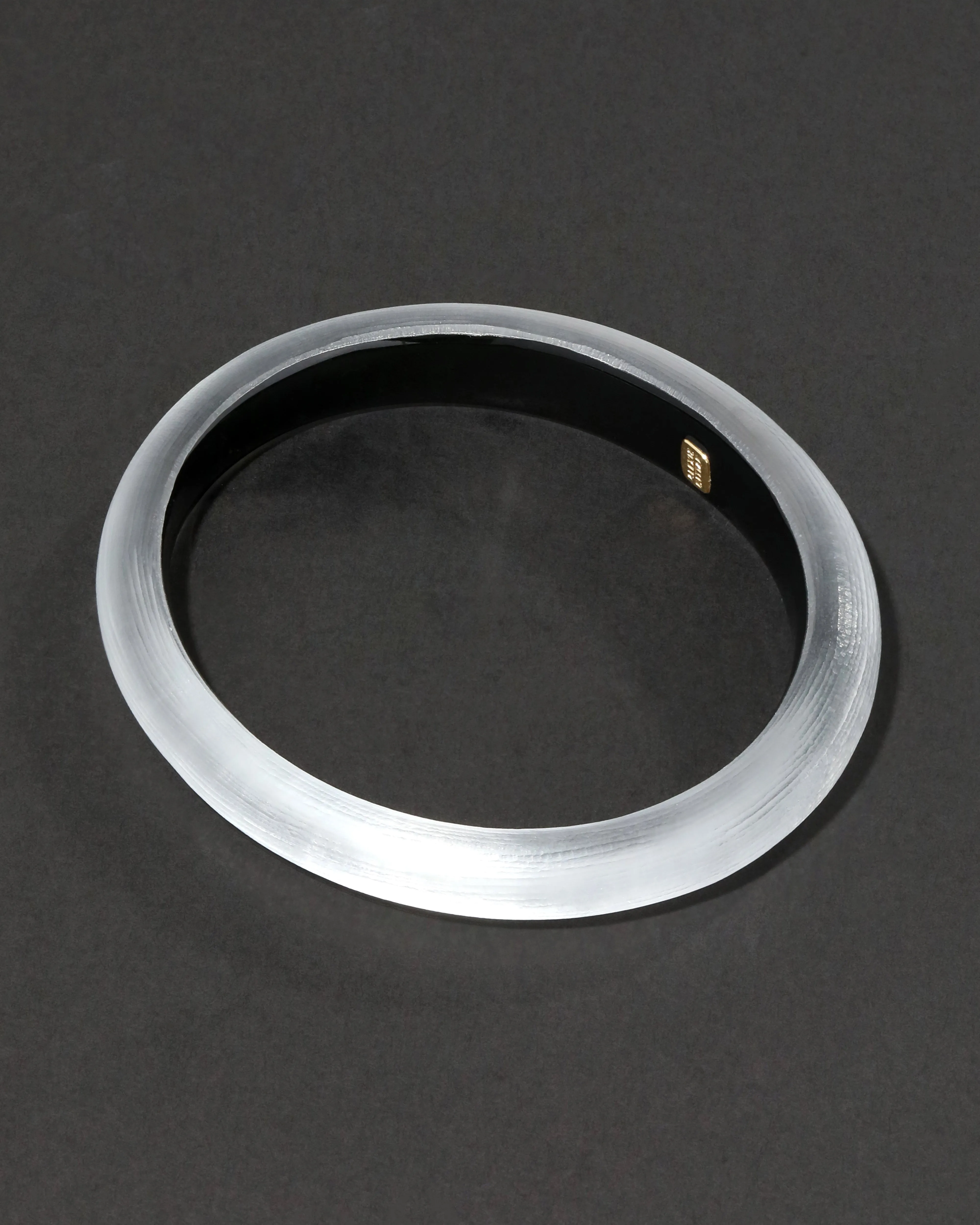 Lucite Skinny Bangle Bracelet- Silver sold by Alexis Bittar product image thumbnail 4