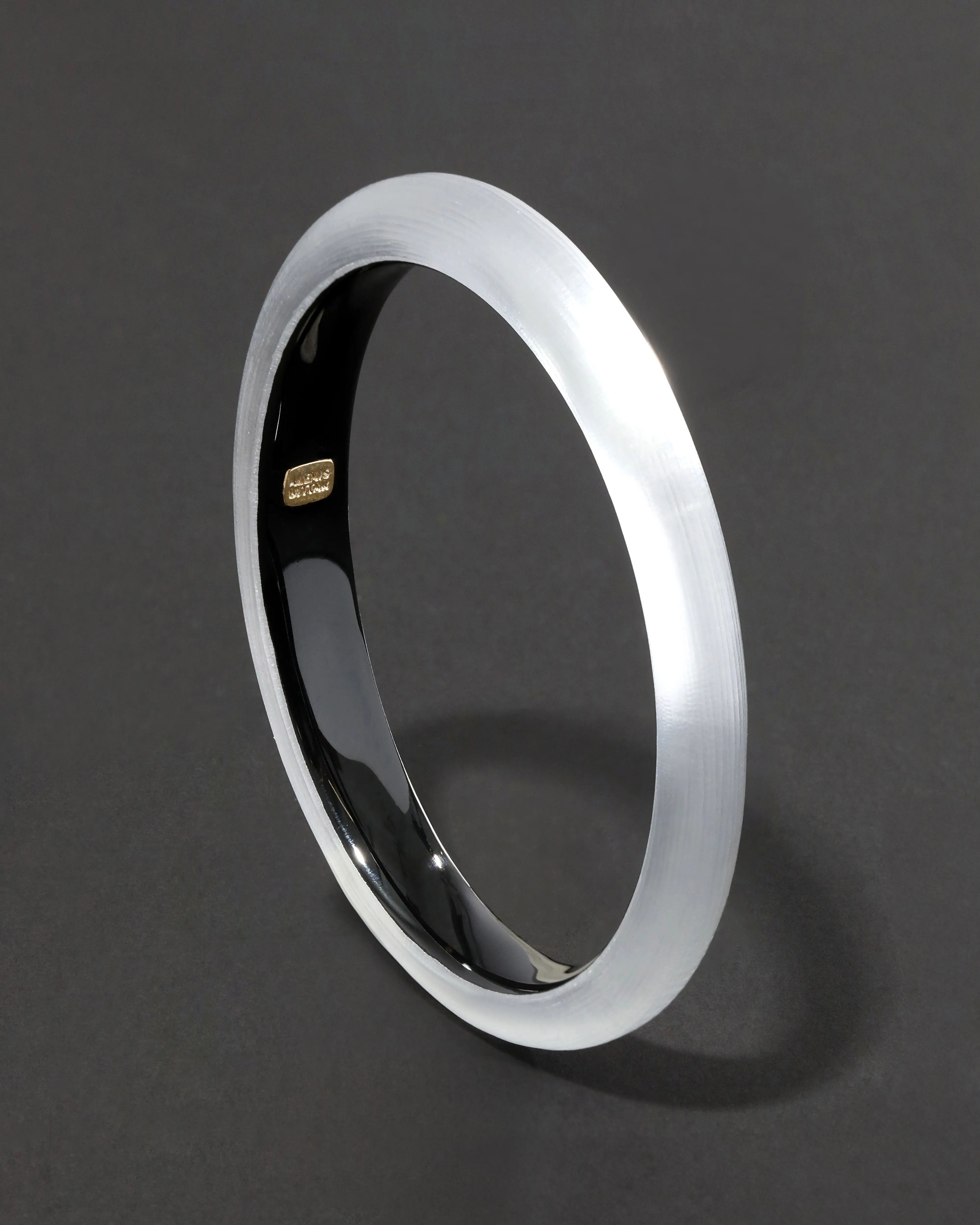 Lucite Skinny Bangle Bracelet- Silver sold by Alexis Bittar product image thumbnail 3