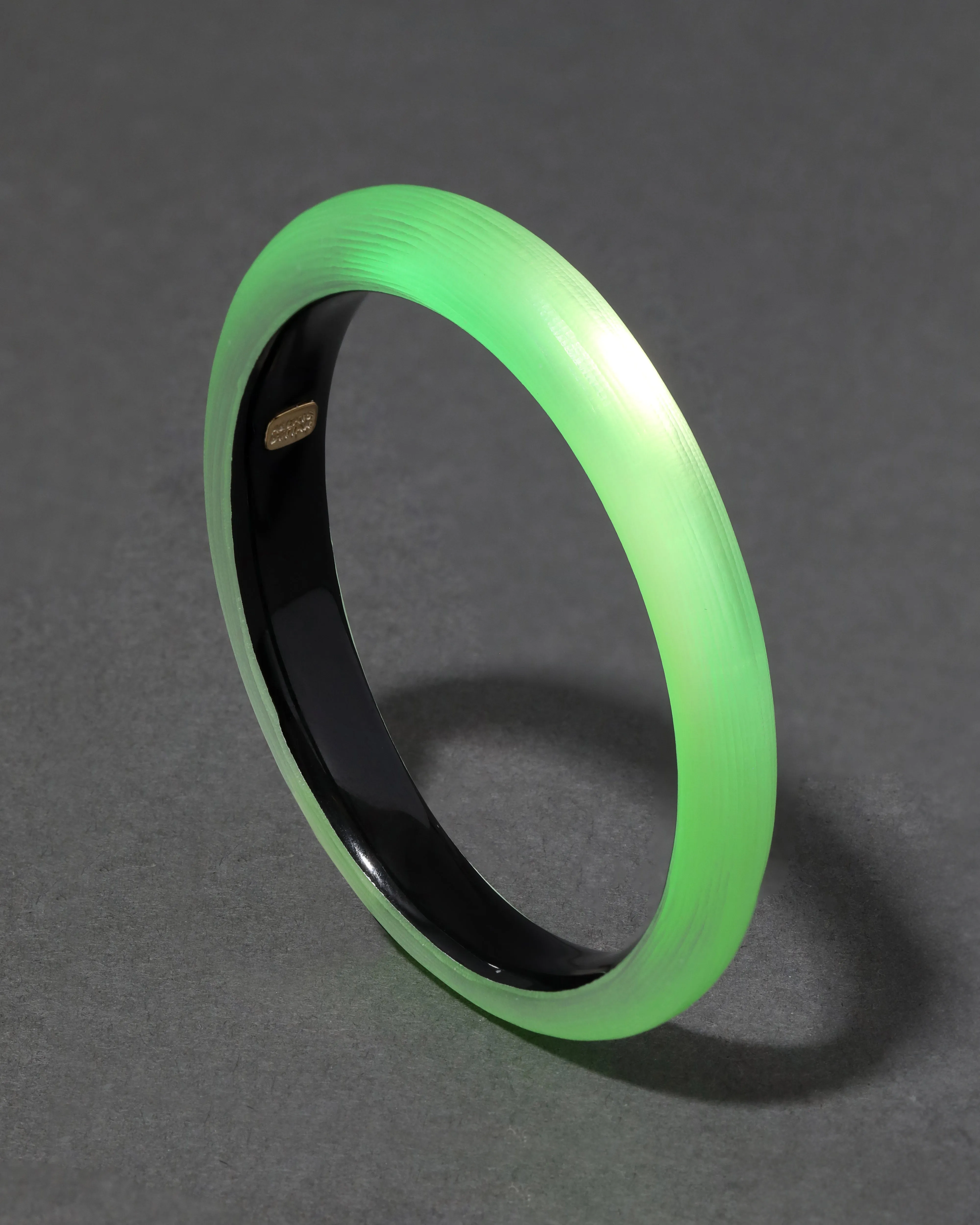 Lucite Skinny Bangle Bracelet- Neon Green sold by Alexis Bittar product image thumbnail 3