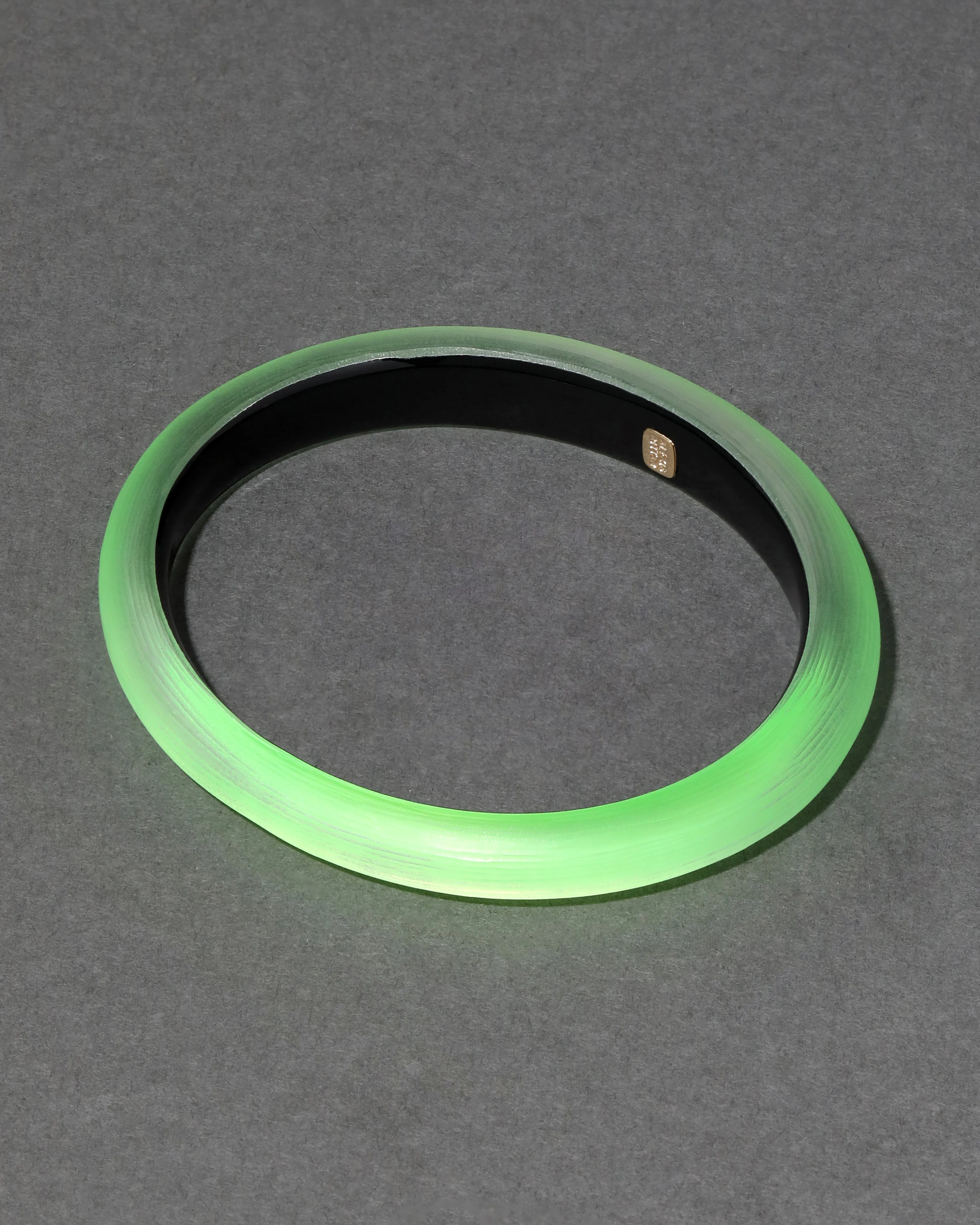 Lucite Skinny Bangle Bracelet- Neon Green sold by Alexis Bittar product image thumbnail 4