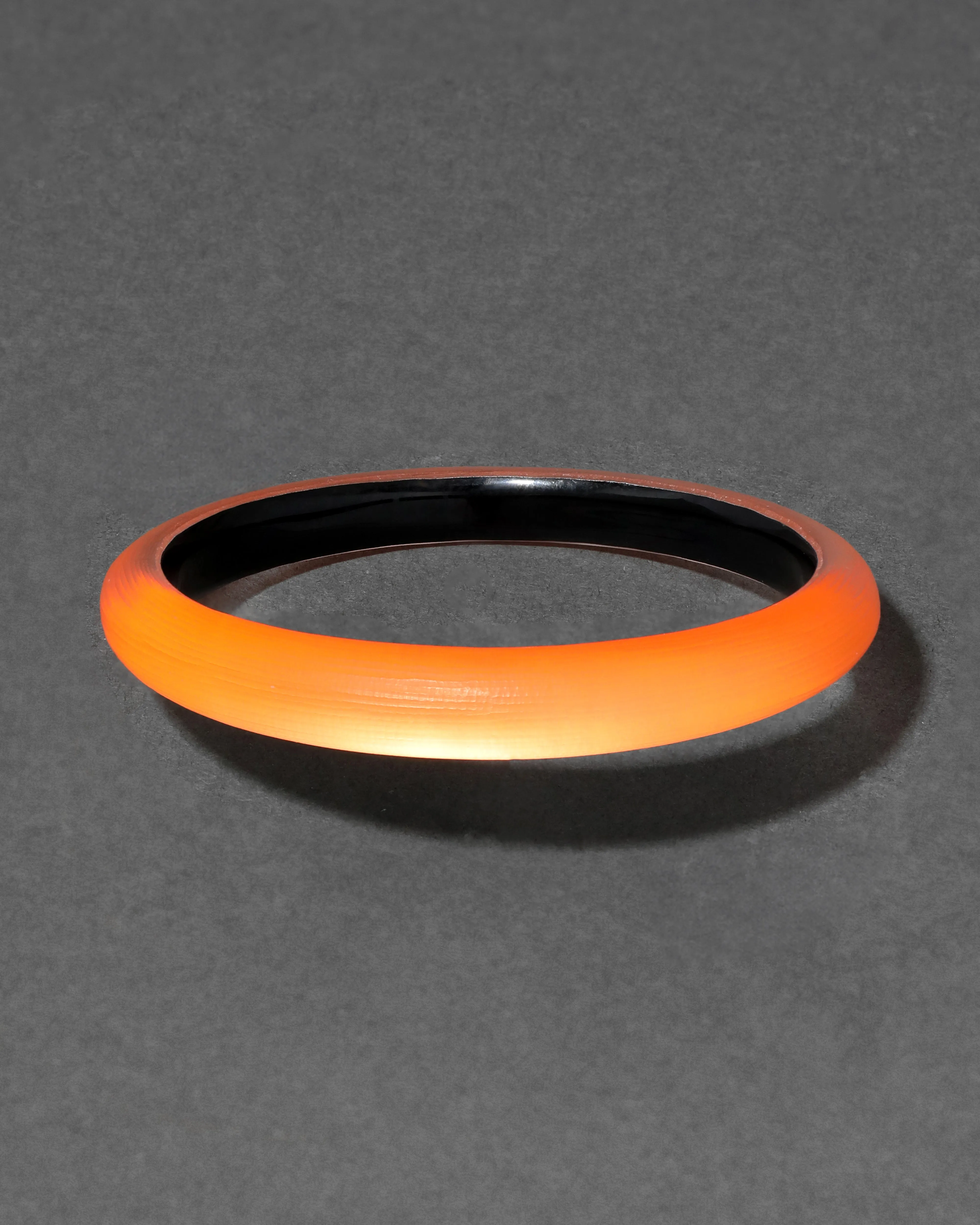 Lucite Skinny Bangle Bracelet- Neon Orange sold by Alexis Bittar product image thumbnail 2