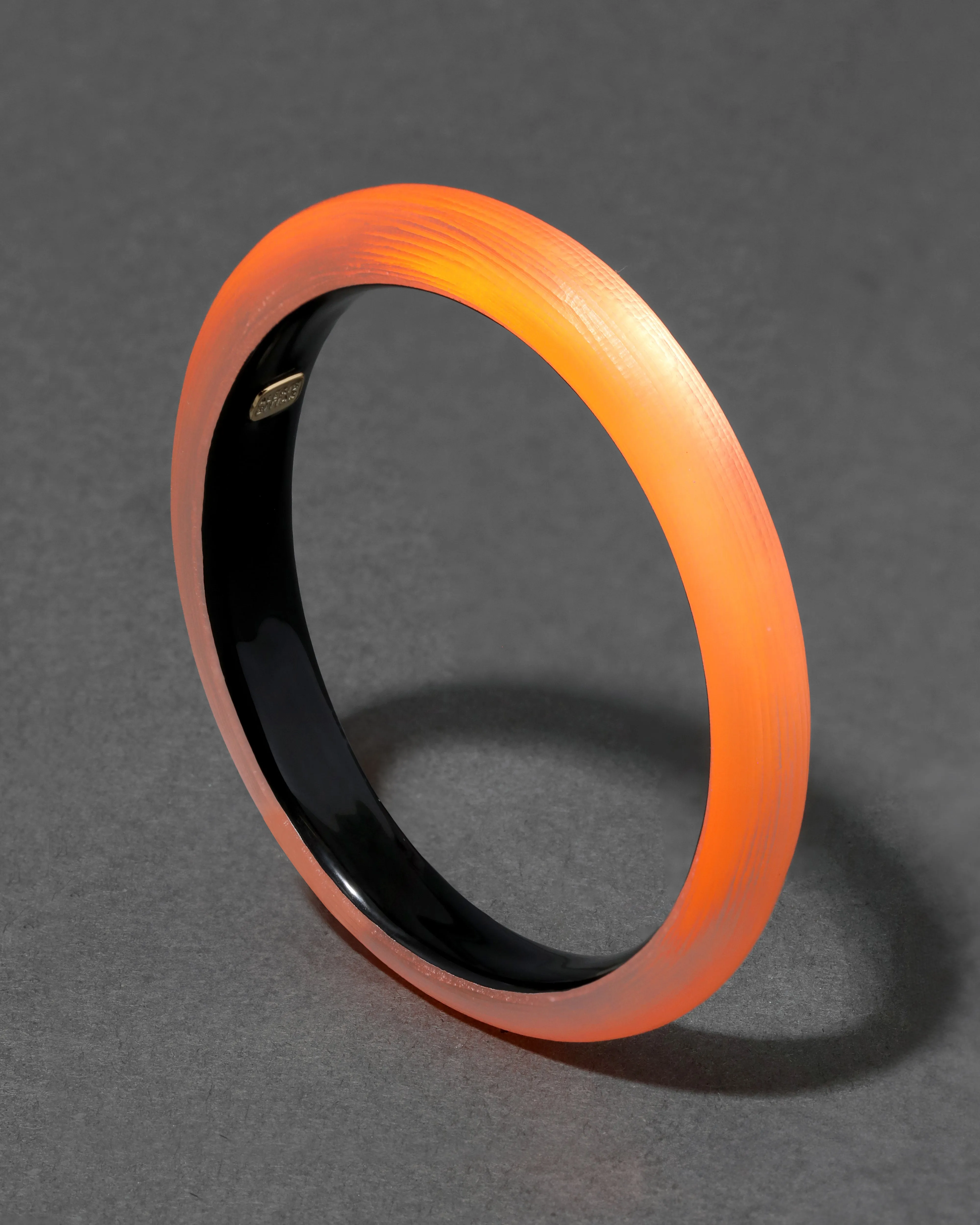 Lucite Skinny Bangle Bracelet- Neon Orange sold by Alexis Bittar product image thumbnail 3