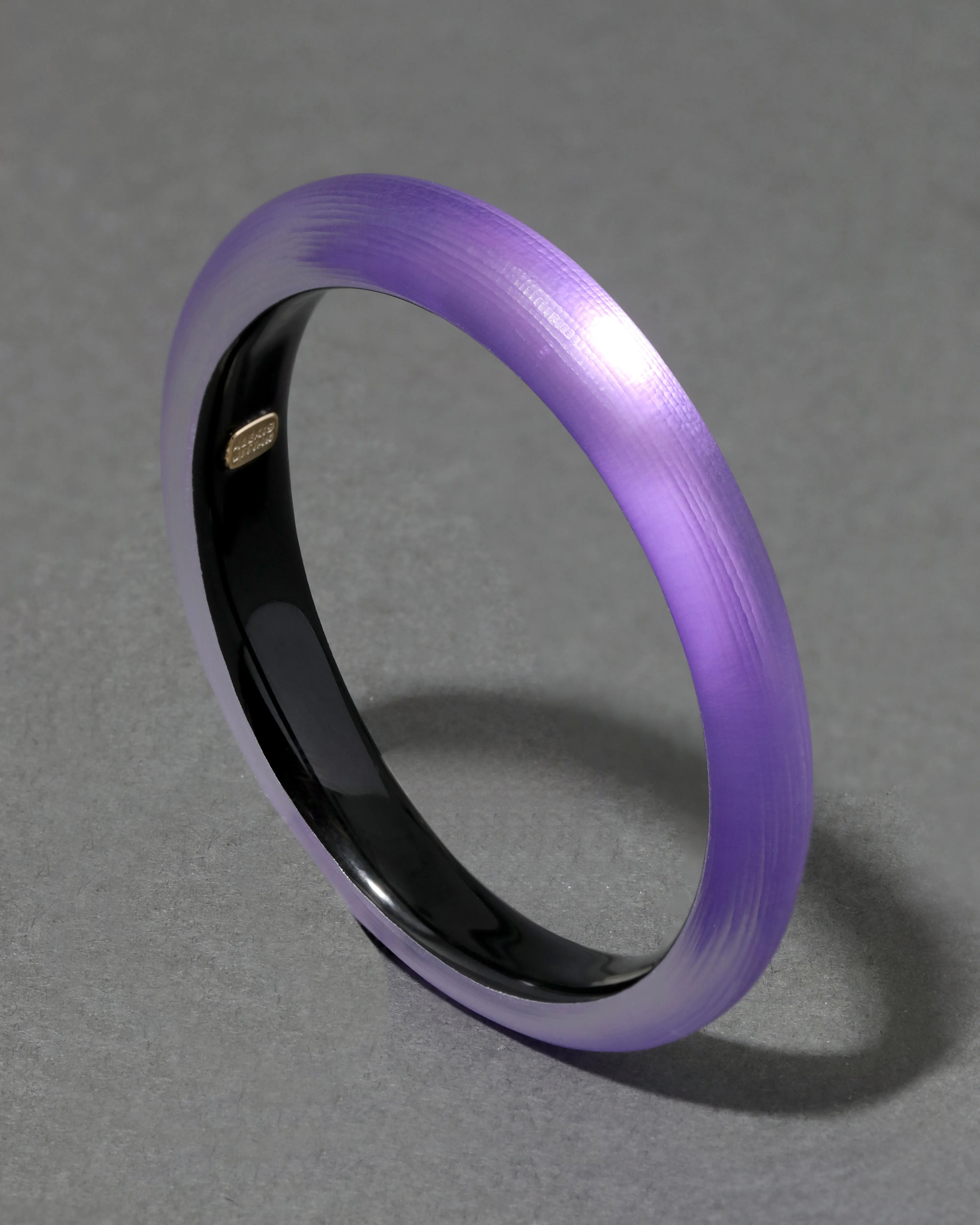 Luminous Lucite Skinny Bangle Bracelet- Violet sold by Alexis Bittar product image thumbnail 3