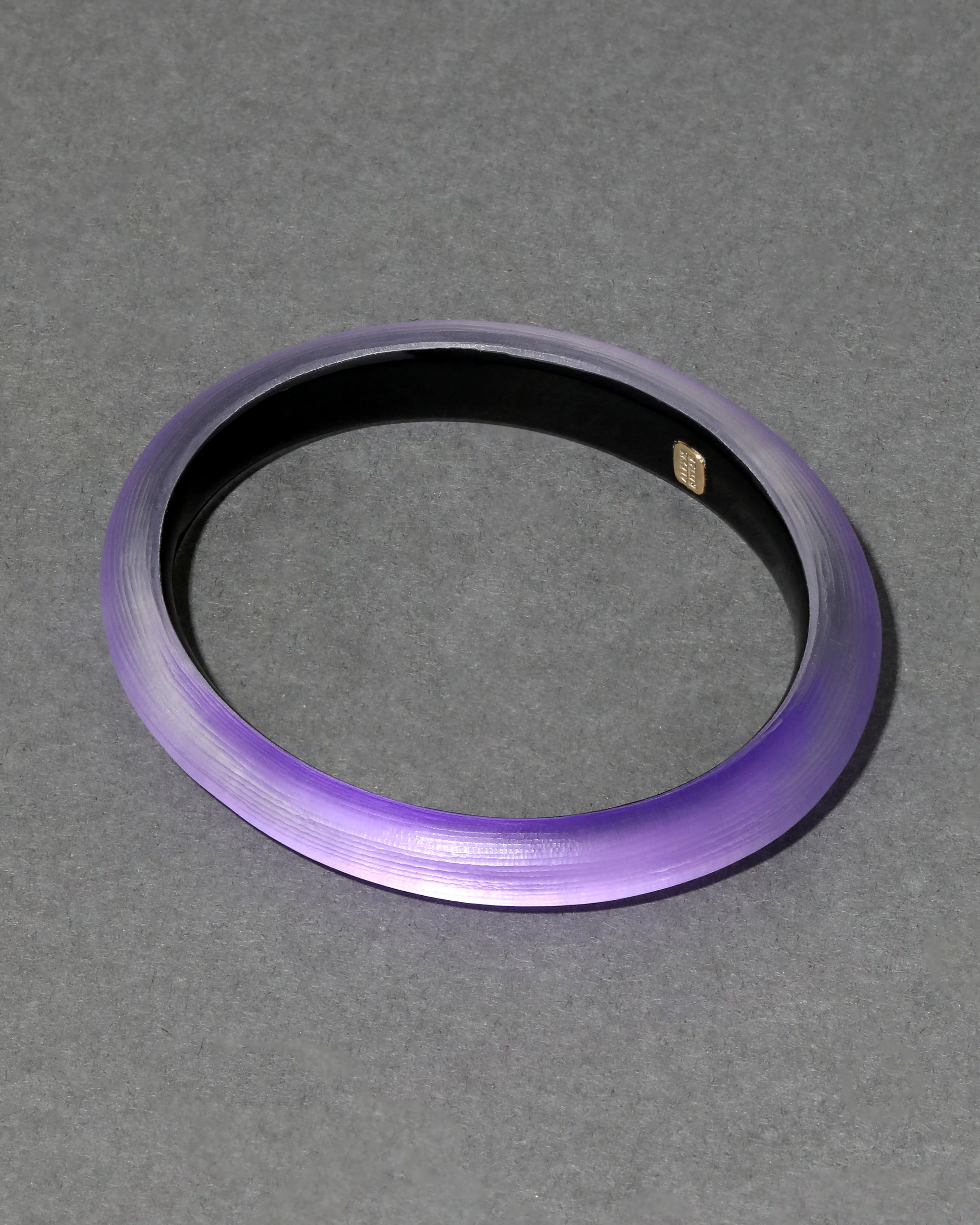 Luminous Lucite Skinny Bangle Bracelet- Violet sold by Alexis Bittar product image thumbnail 4
