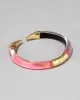 Mirrored Pyramid Lucite Brake Hinge Bracelet- Sweet Melon sold by Alexis Bittar