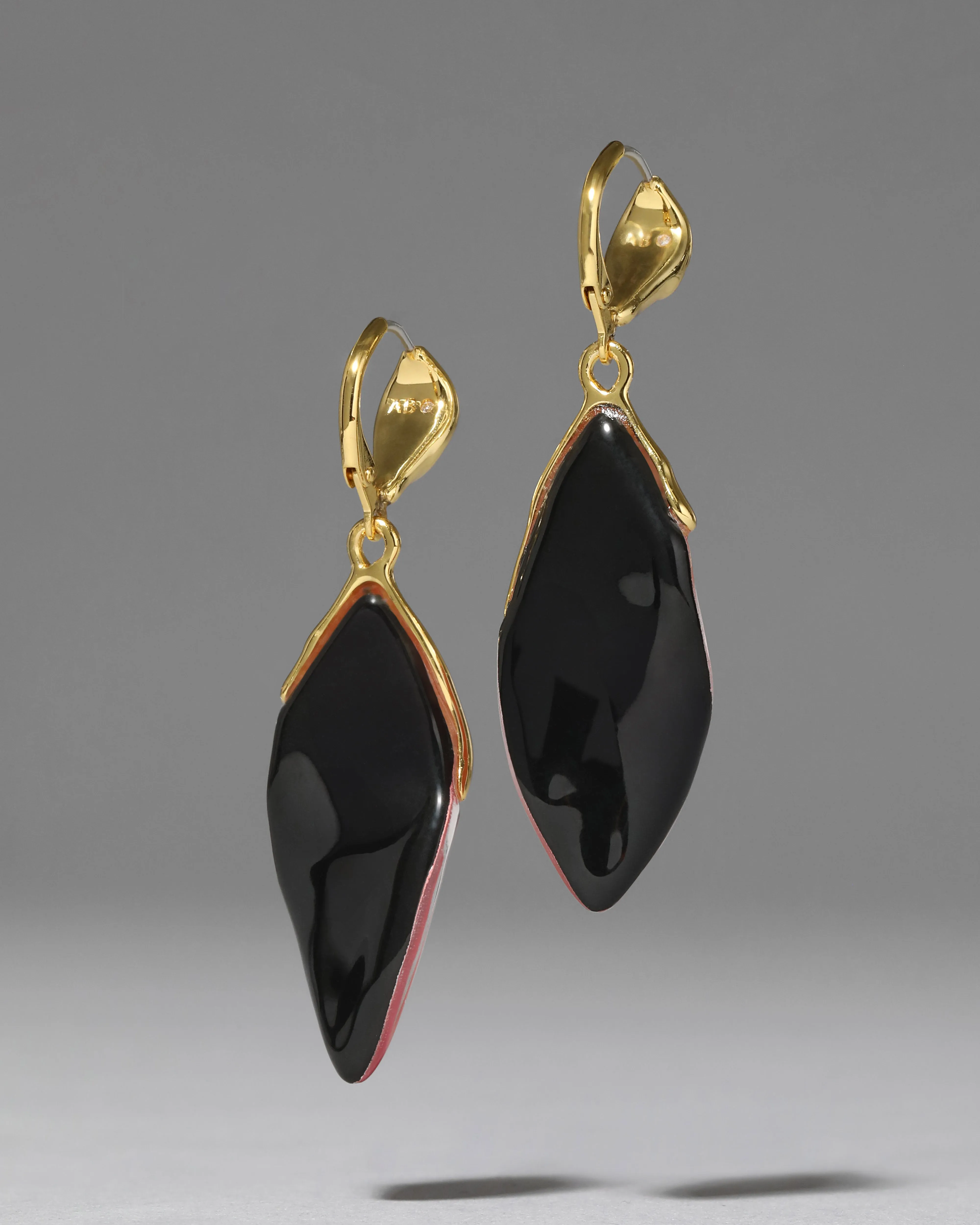 Luminous Lucite Petal Leverback Earring- Sweet Melon sold by Alexis Bittar product image thumbnail 3