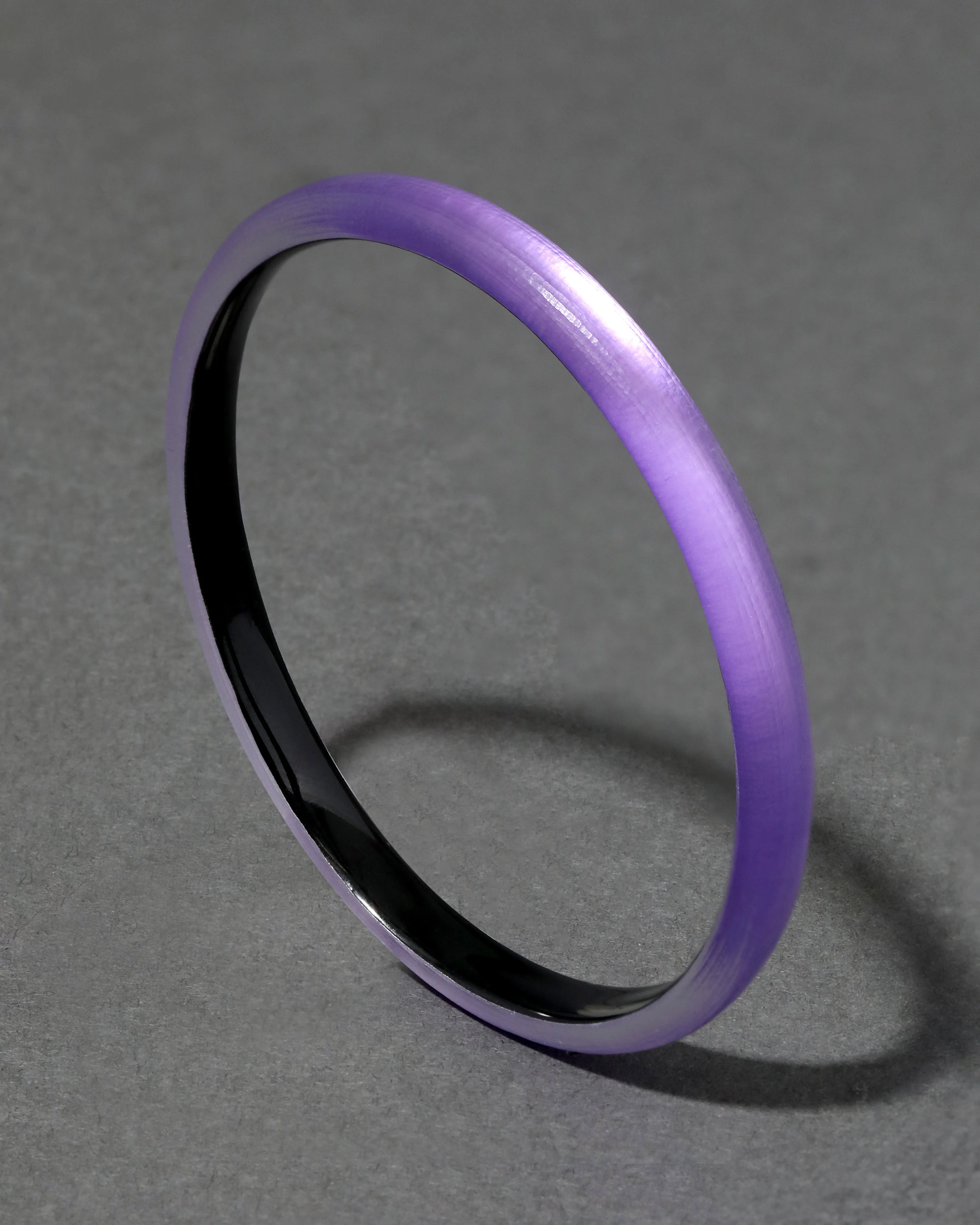 Luminous Lucite Super Skinny Bangle Bracelet- Violet sold by Alexis Bittar product image thumbnail 3