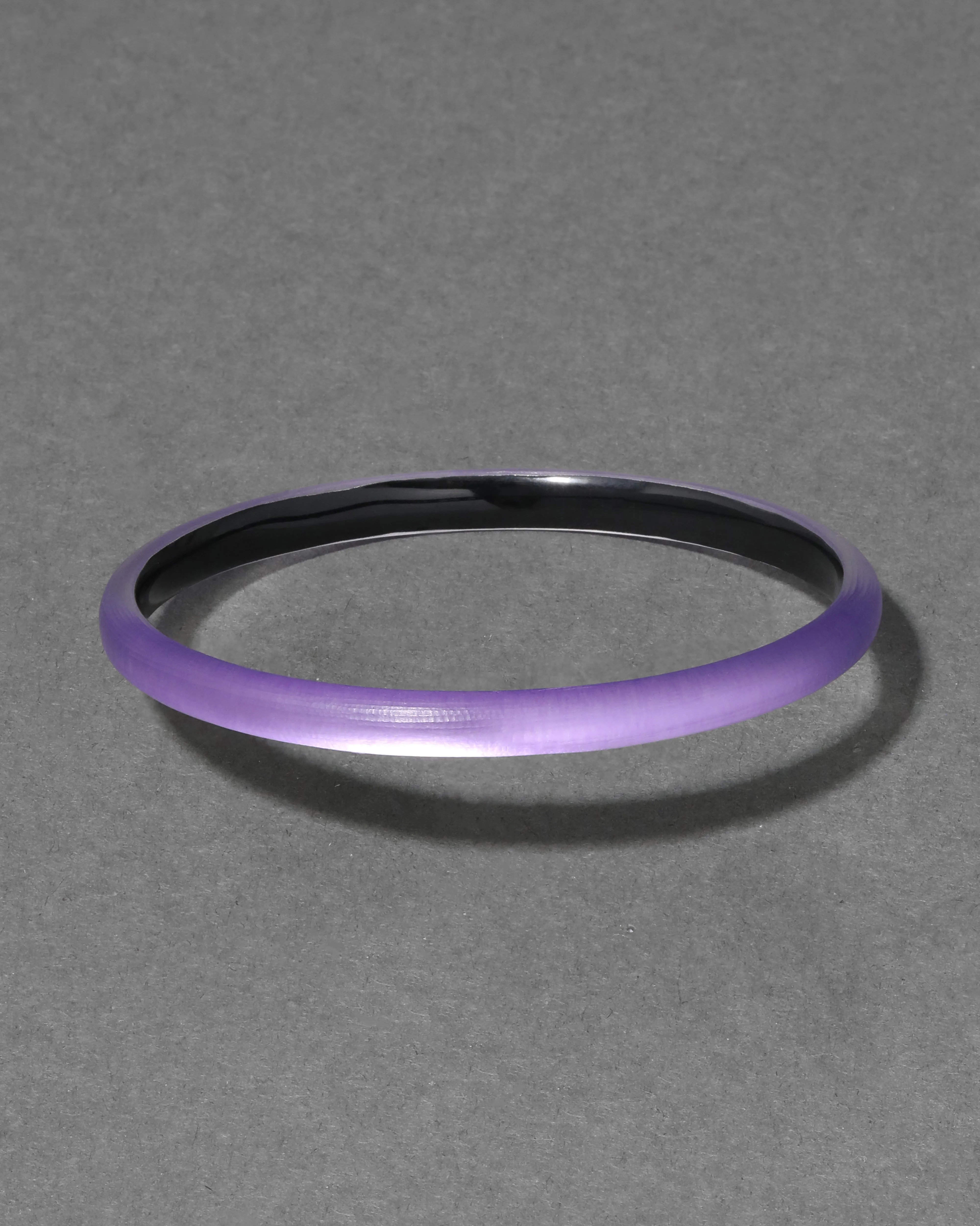 Luminous Lucite Super Skinny Bangle Bracelet- Violet sold by Alexis Bittar product image thumbnail 2