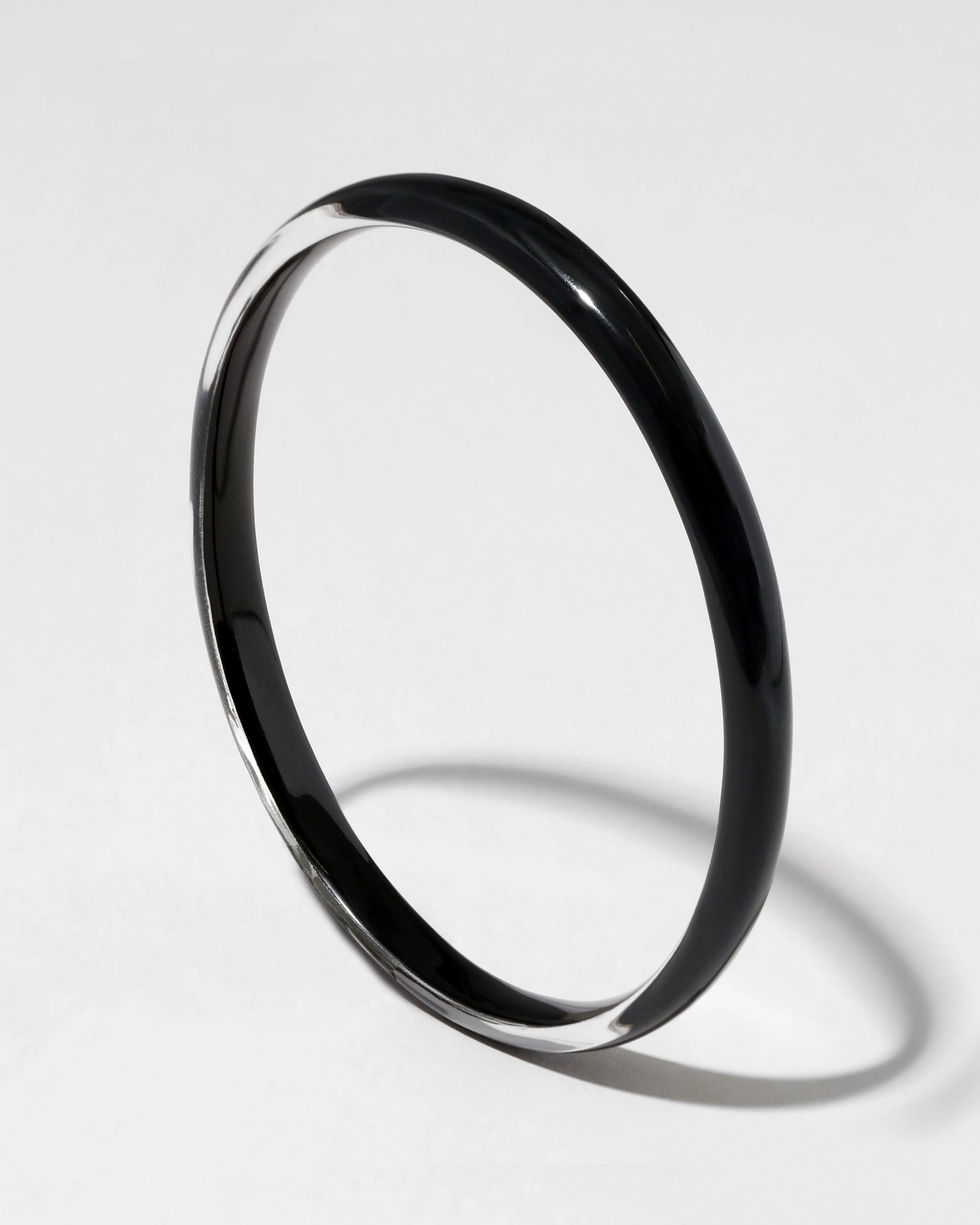 Luminous Lucite Super Skinny Bangle Bracelet- Onyx sold by Alexis Bittar product image thumbnail 3