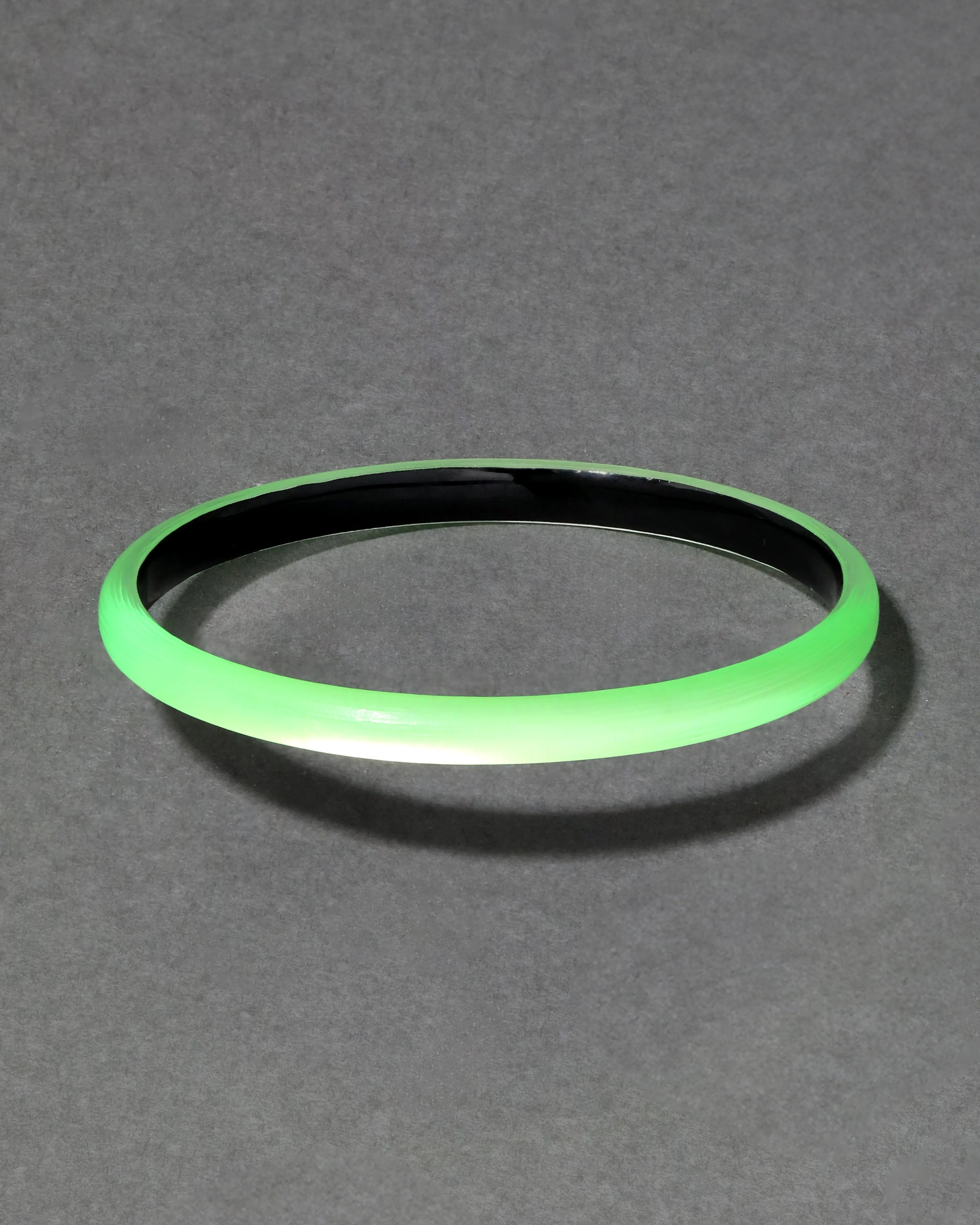 Luminous Lucite Super Skinny Bangle Bracelet- Neon Green sold by Alexis Bittar product image thumbnail 2