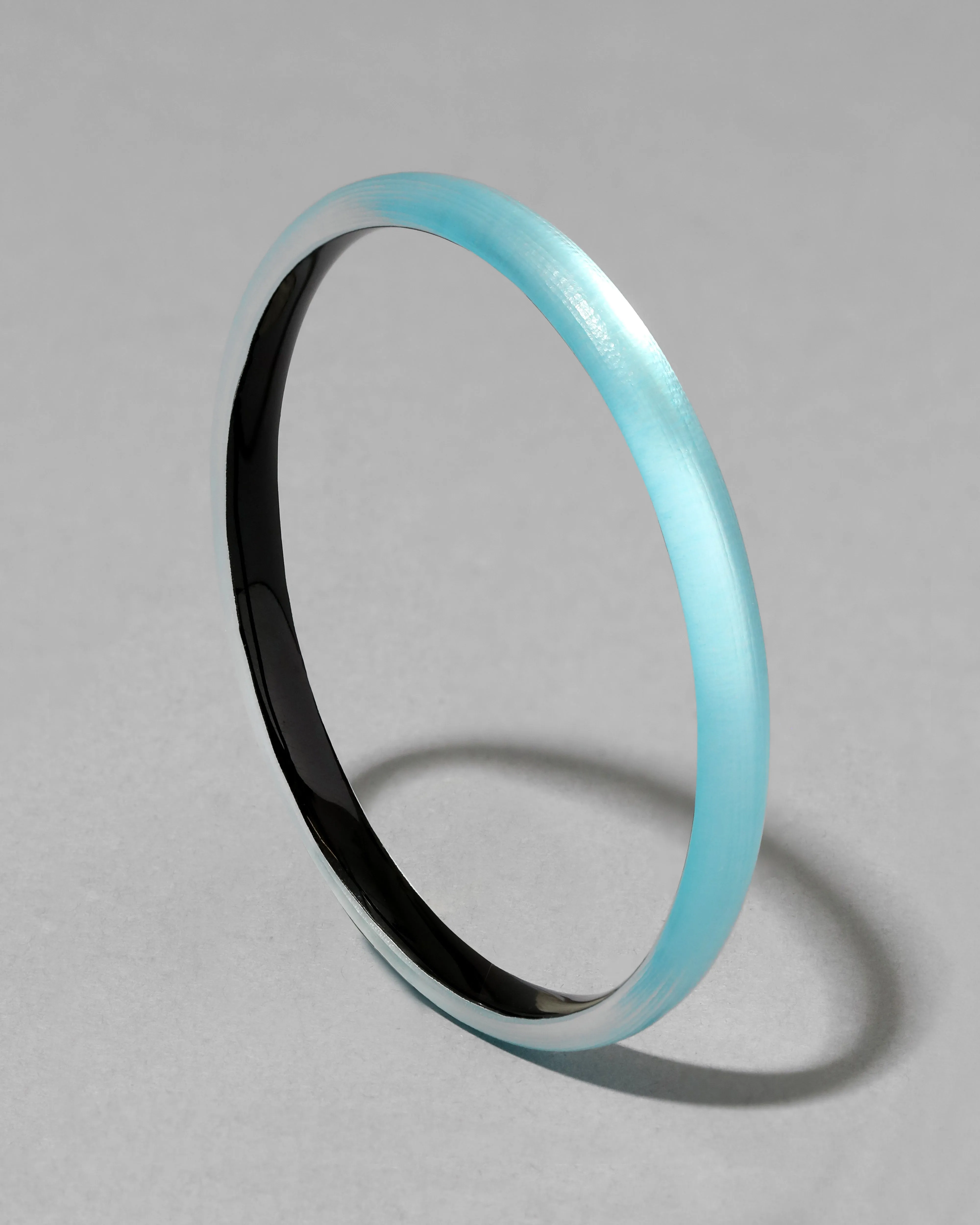 Luminous Lucite Super Skinny Bangle Bracelet- Icy Blue sold by Alexis Bittar product image thumbnail 4