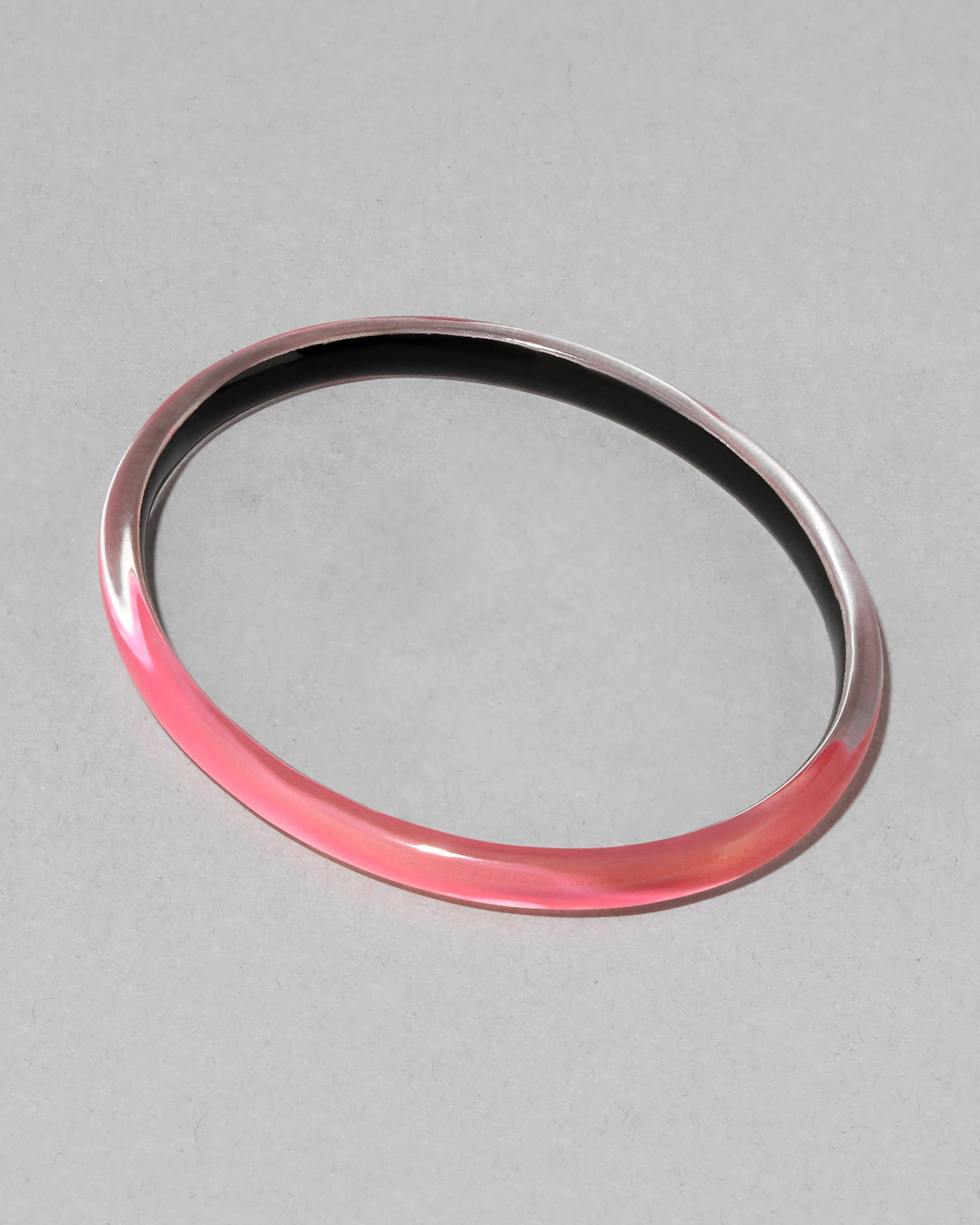 Luminous Lucite Super Skinny Bangle Bracelet- Sweet Melon sold by Alexis Bittar product image thumbnail 4