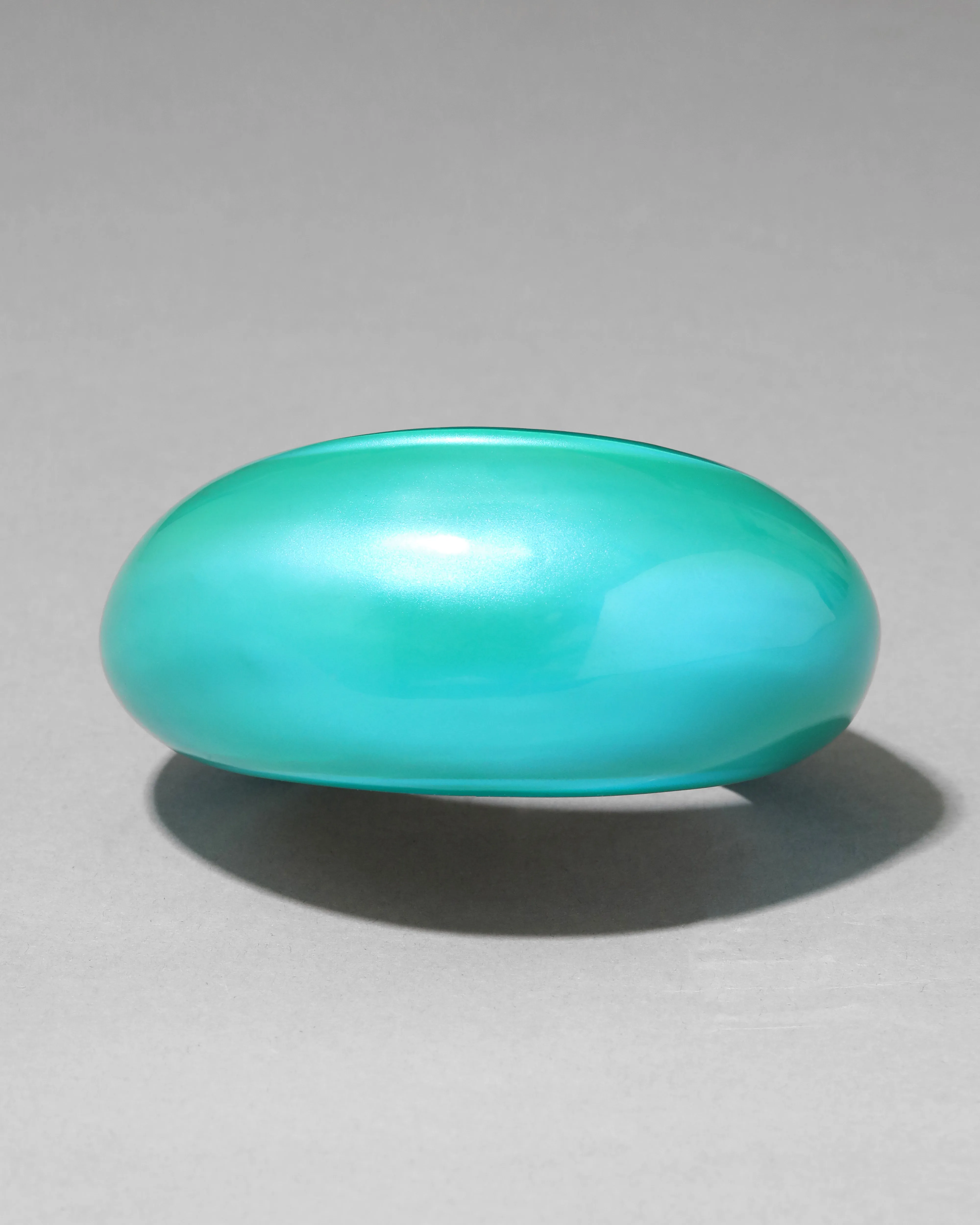 Puffy Lucite Tapered Bangle Bracelet- Mediterranean Opal sold by Alexis Bittar product image thumbnail 3