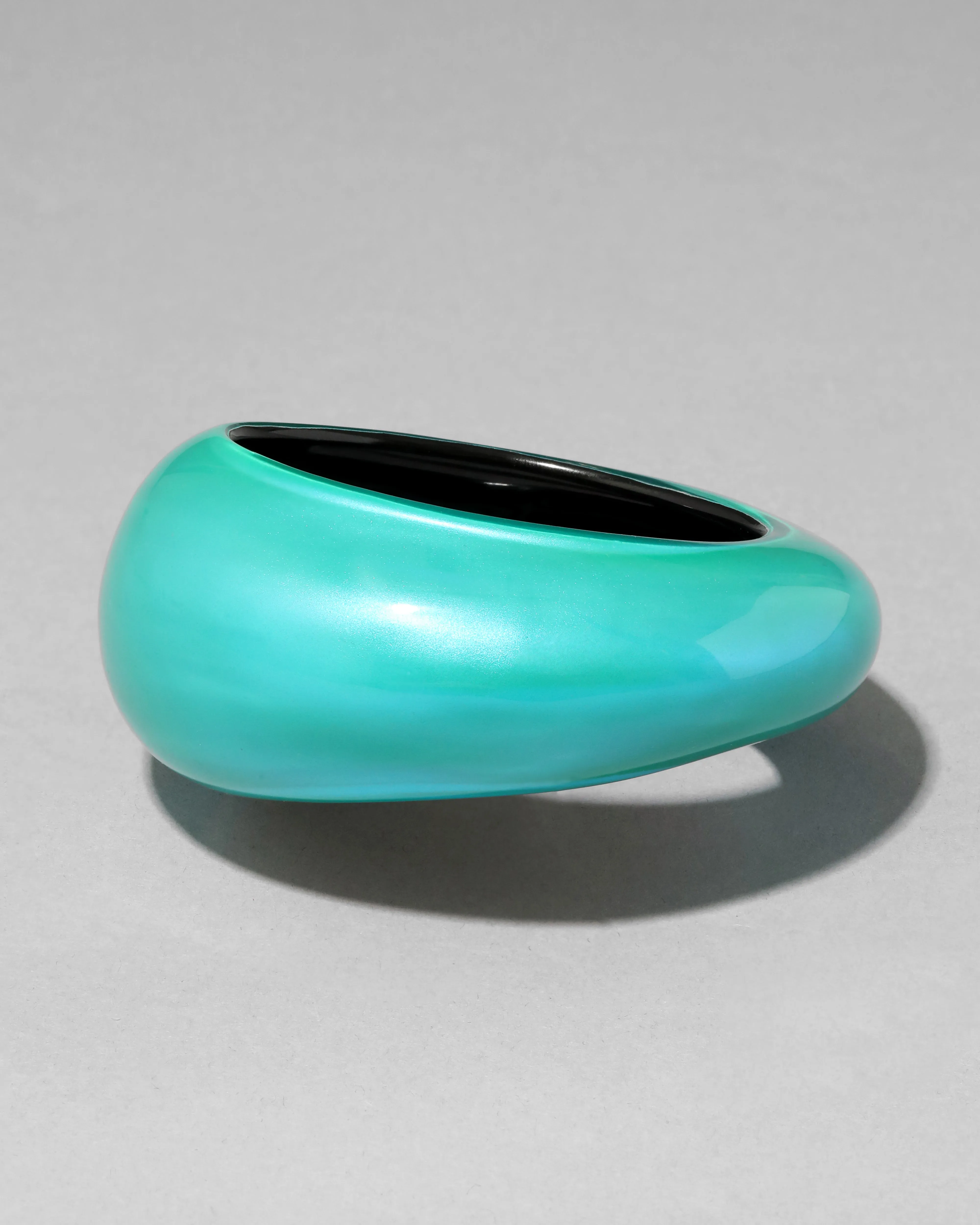 Puffy Lucite Tapered Bangle Bracelet- Mediterranean Opal sold by Alexis Bittar