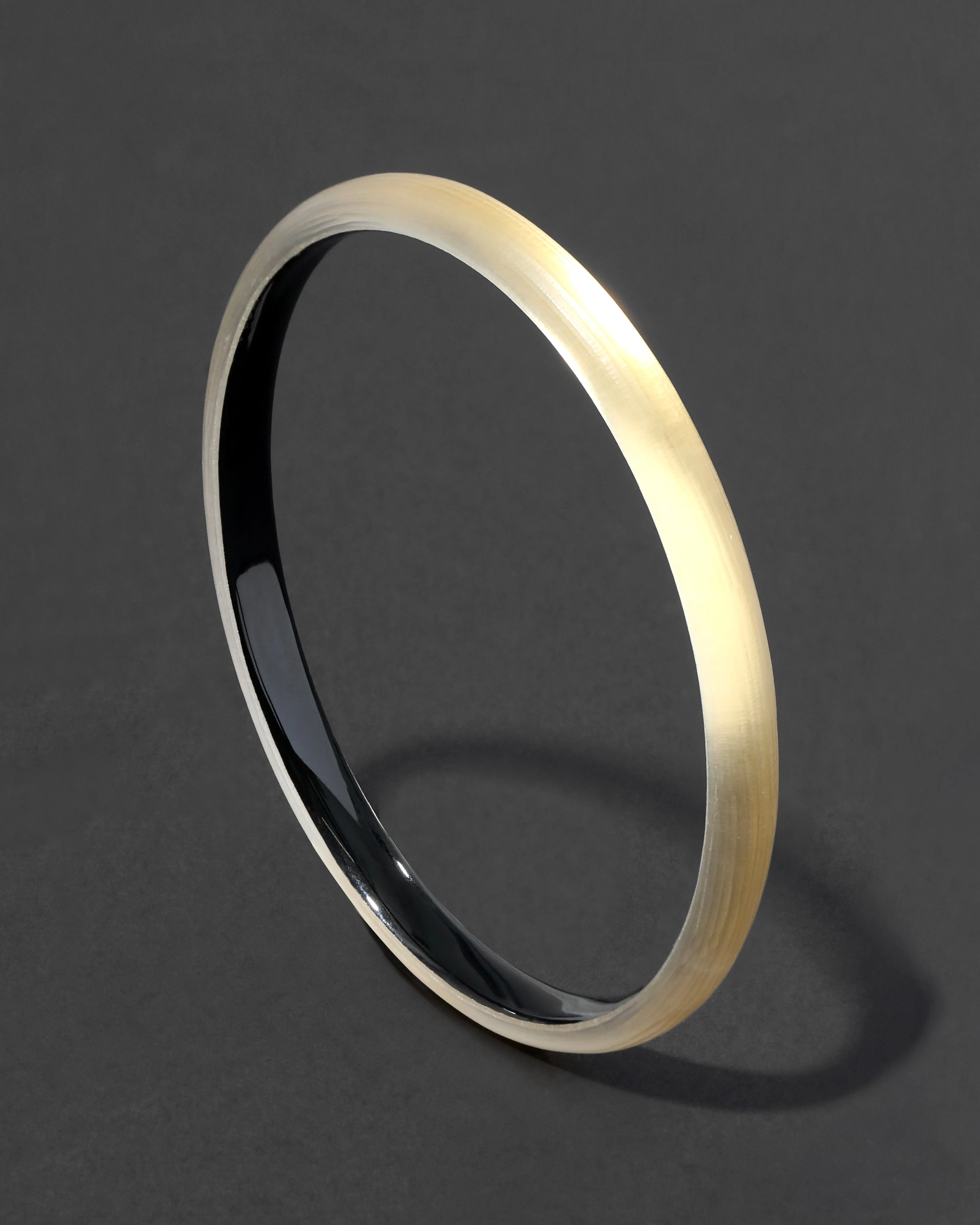 Luminous Lucite Super Skinny Bangle Bracelet- Gold sold by Alexis Bittar product image thumbnail 3