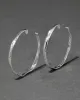 Brut Silver Skinny Hoop Earring sold by Alexis Bittar