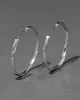 Brut Silver Skinny Hoop Earring sold by Alexis Bittar