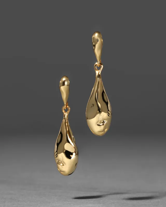 Brut Gold Teardrop Post Earring sold by Alexis Bittar