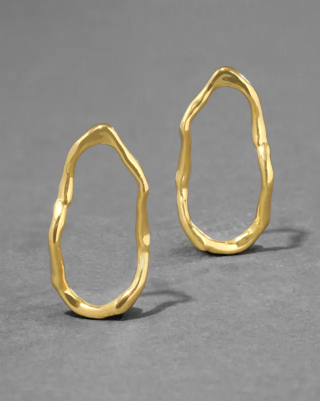 Brut Gold Open Link Post Earring sold by Alexis Bittar