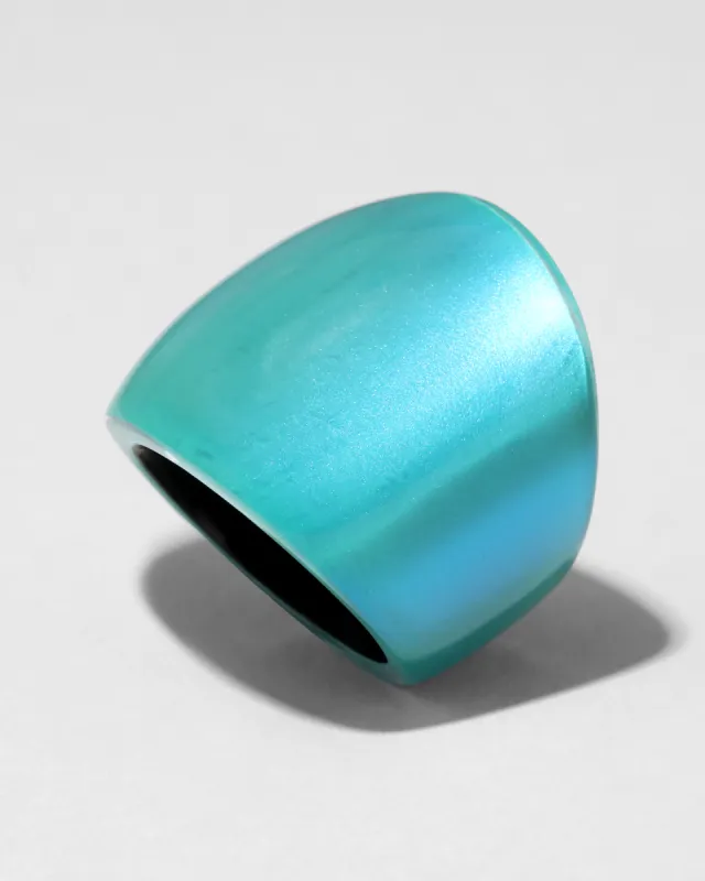 Lucite Block Ring- Mediterranean Opal sold by Alexis Bittar