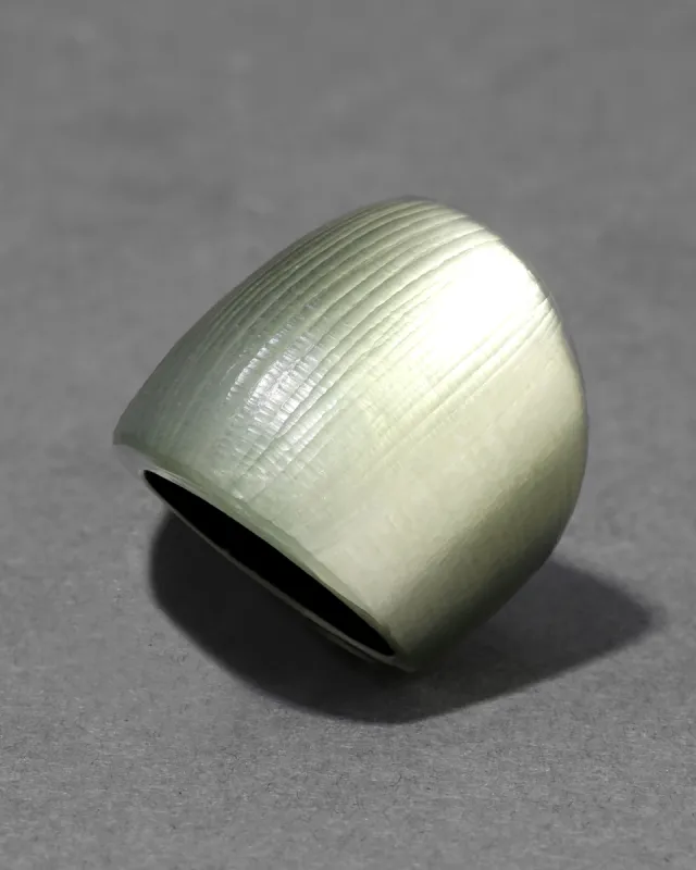 Lucite Block Ring- Sage sold by Alexis Bittar