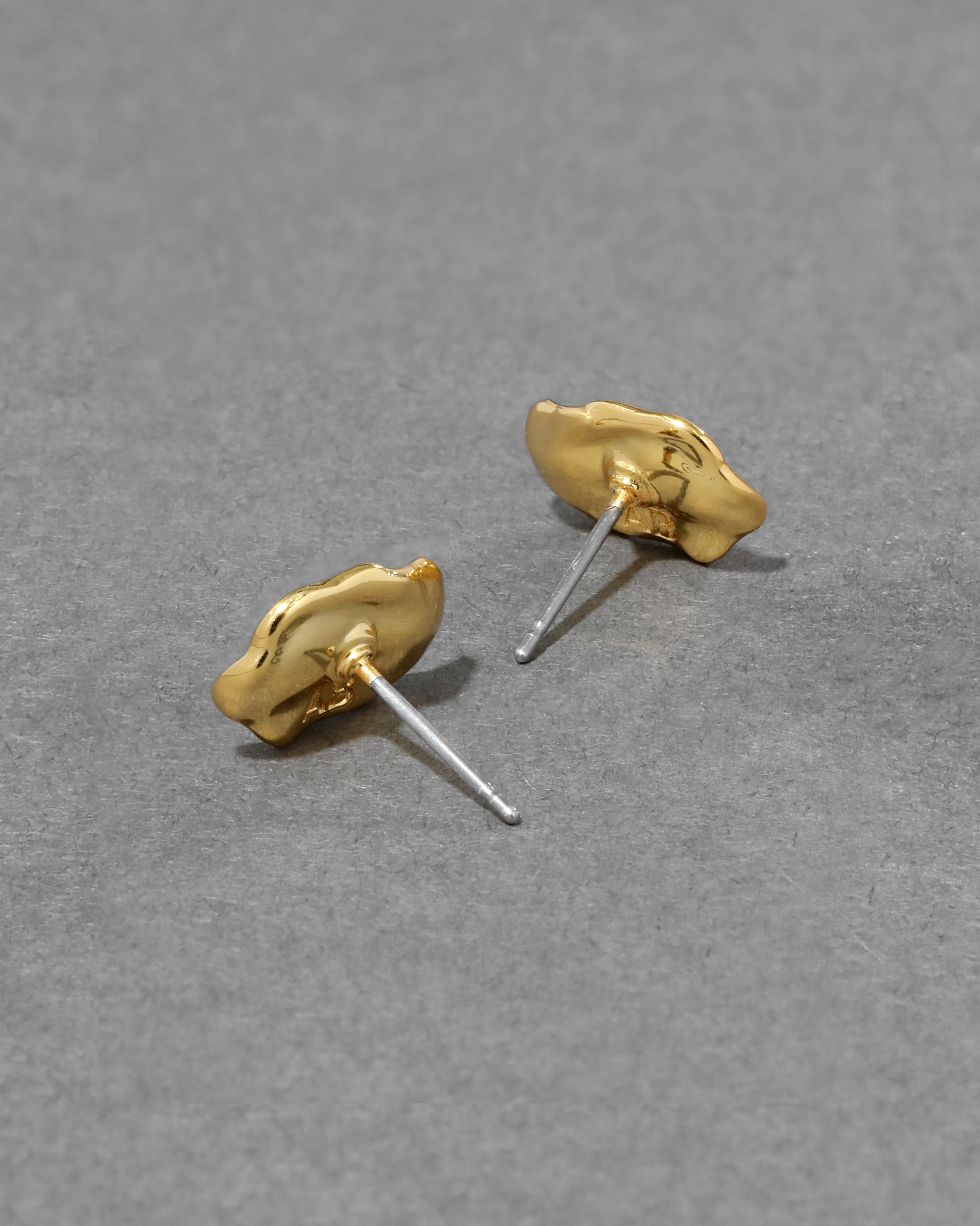 Brut Gold Coin Stud Earring sold by Alexis Bittar product image thumbnail 4