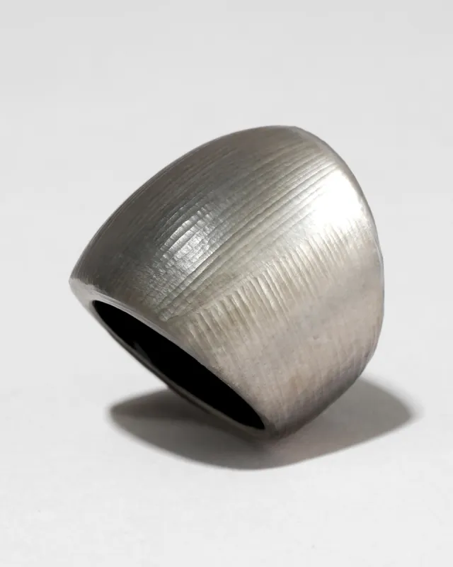 Lucite Block Ring- Charcoal sold by Alexis Bittar
