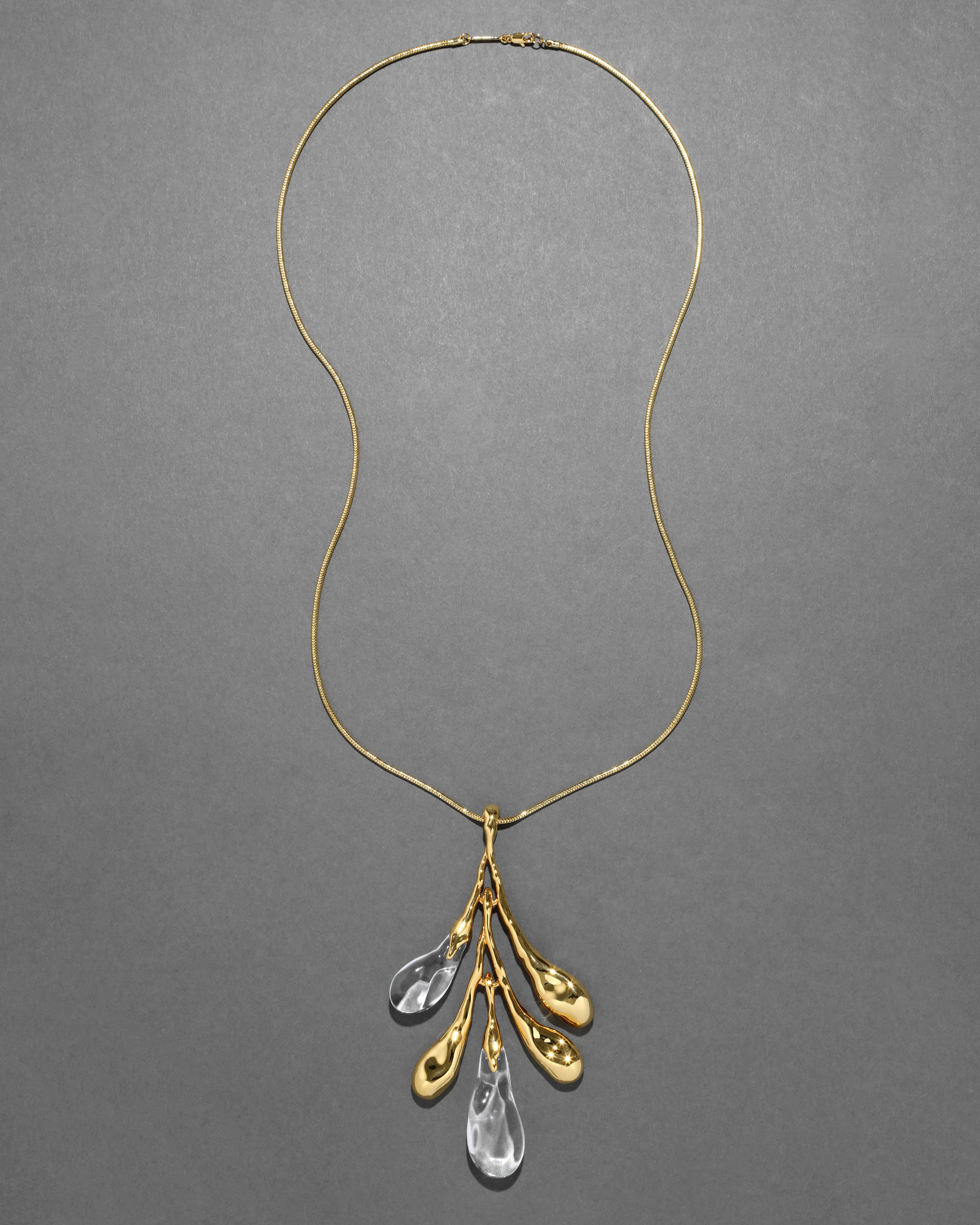 Liquid Lucite Sapling Pendant Necklace sold by Alexis Bittar product image thumbnail 3