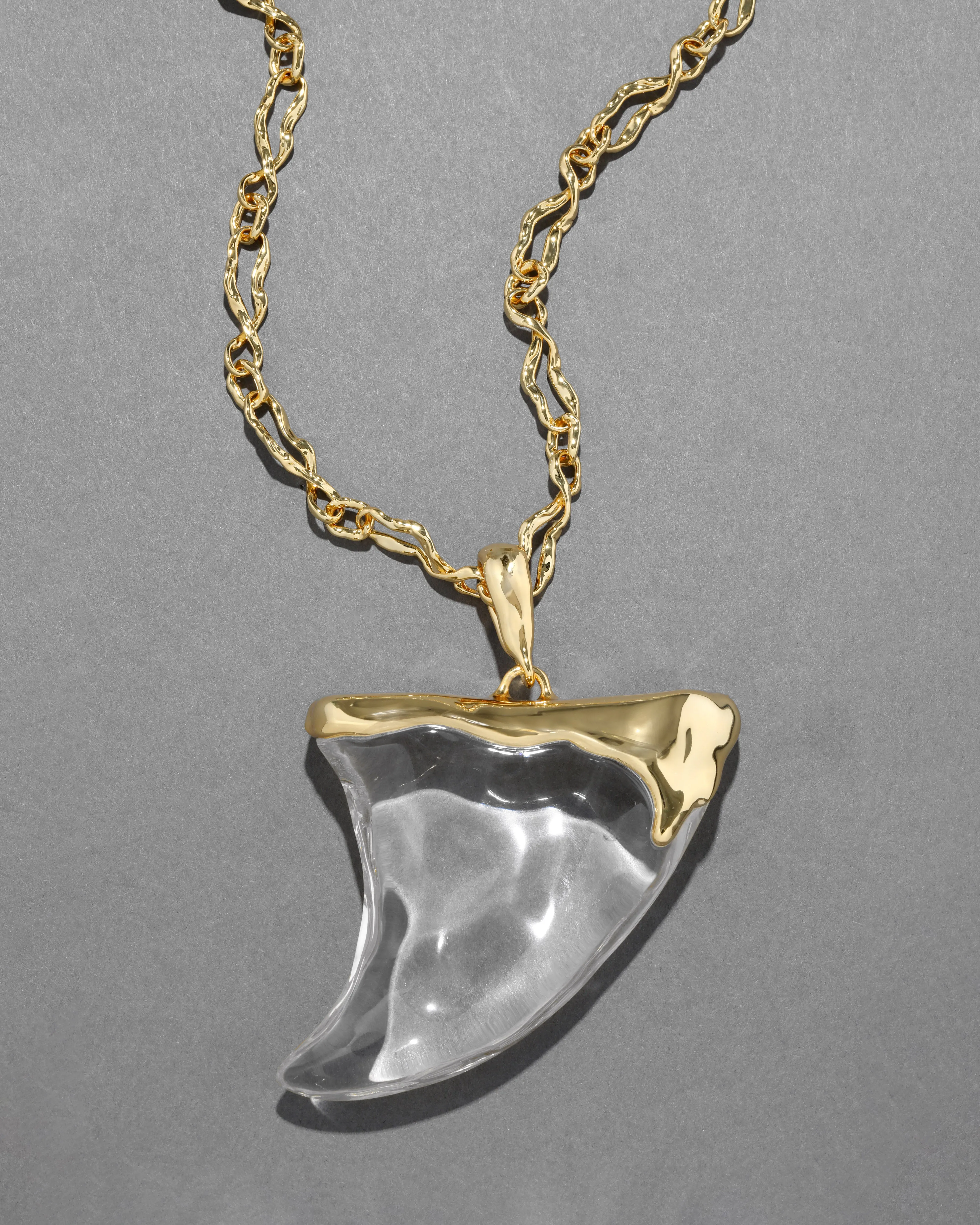 Liquid Lucite Large Horn Necklace sold by Alexis Bittar