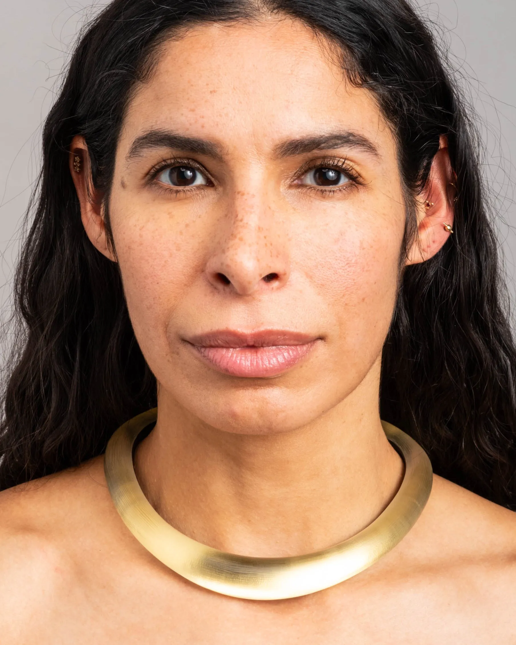 Lucite Collar Necklace- Gold sold by Alexis Bittar product image thumbnail 2