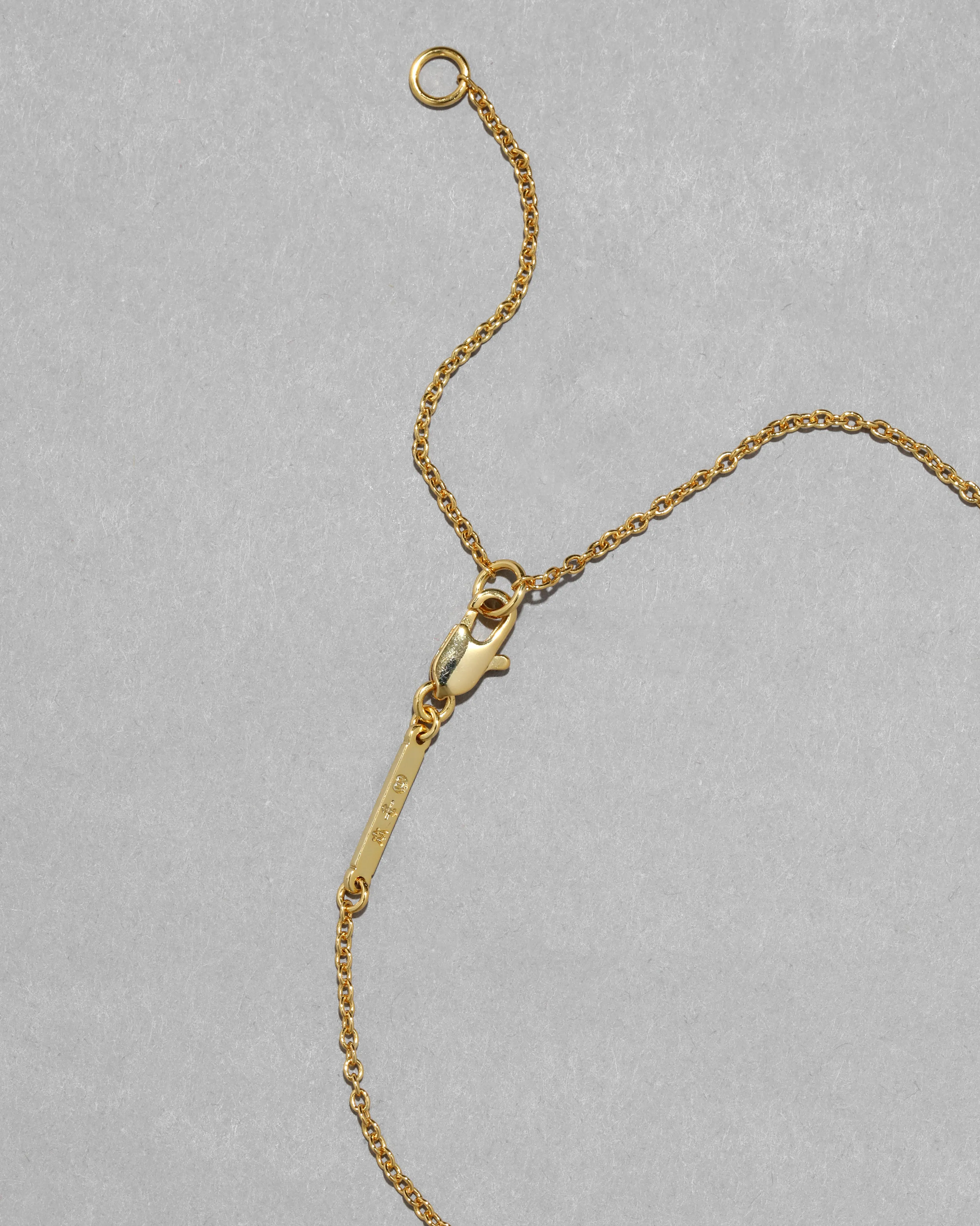 Gold Capped Crescent Lucite Necklace- Sweet Melon sold by Alexis Bittar product image thumbnail 4