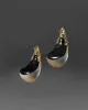 Luminous Lucite Arched Small Post Earring- Gold sold by Alexis Bittar