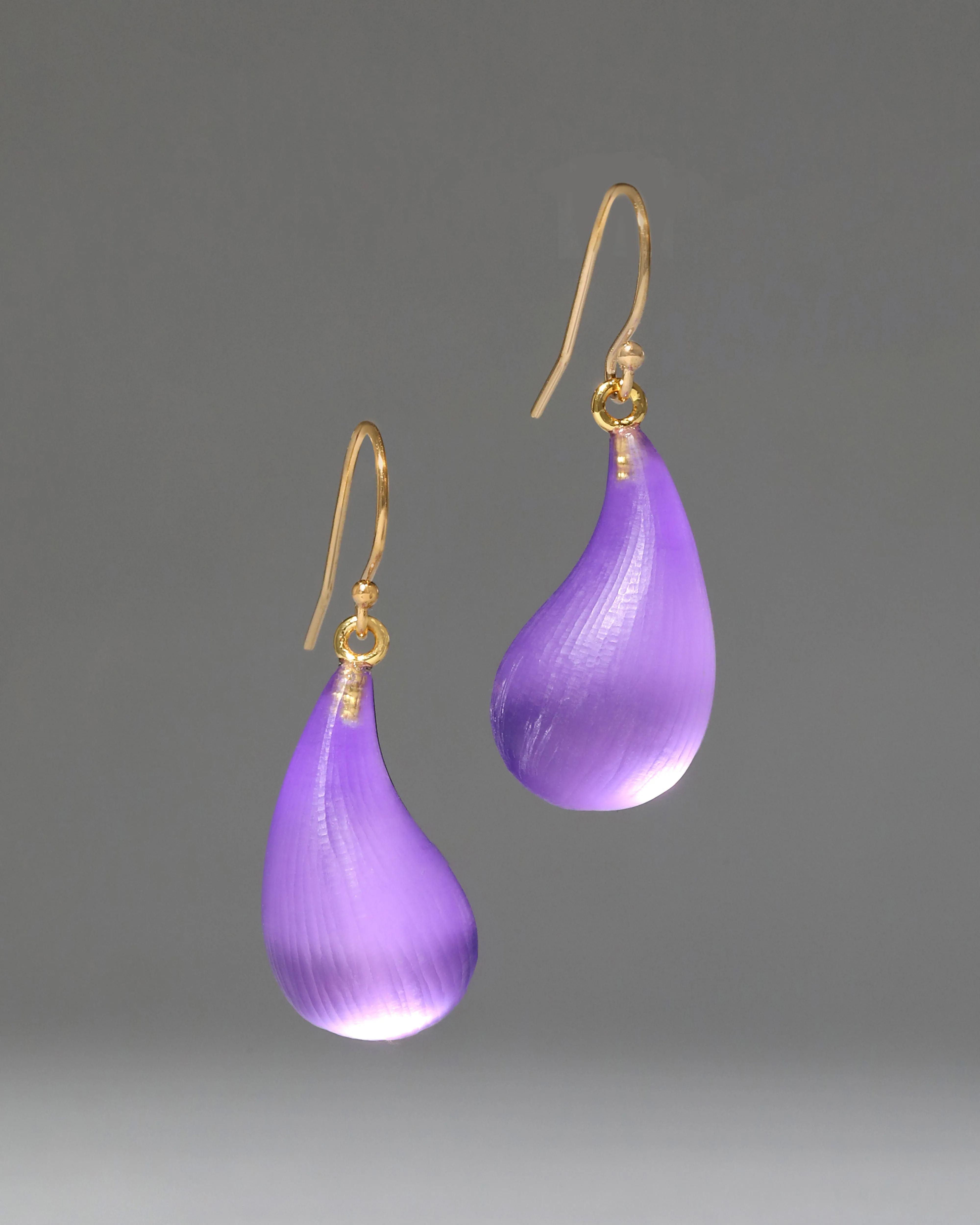 Lucite Dewdrop Earring- Violet sold by Alexis Bittar