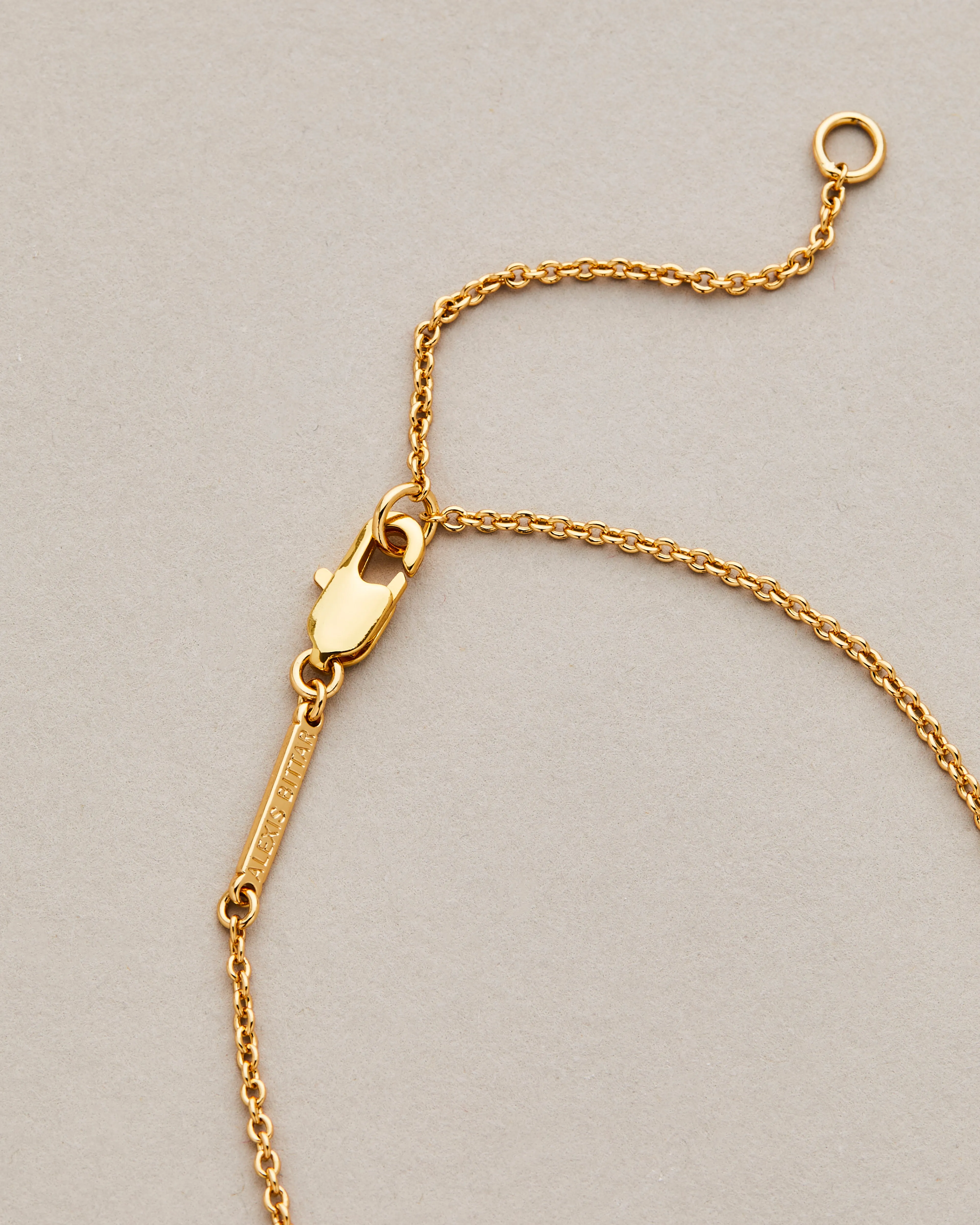 Gold Capped Crescent Lucite Necklace- Silver sold by Alexis Bittar product image thumbnail 5