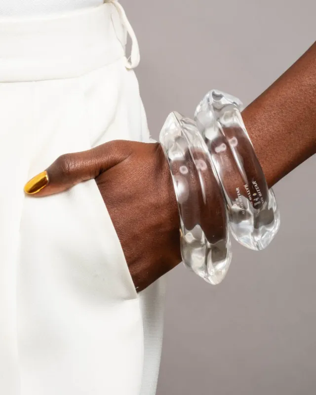 Liquid Lucite Wavy Bangle Bracelet sold by Alexis Bittar