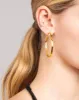 Brut Gold Skinny Hoop Earring sold by Alexis Bittar