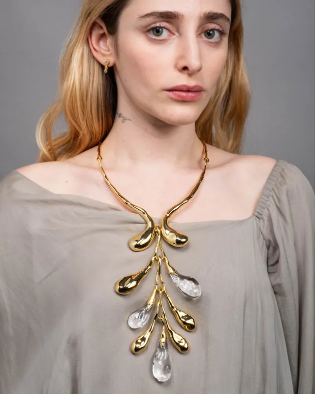 Liquid Lucite Sapling Collar sold by Alexis Bittar