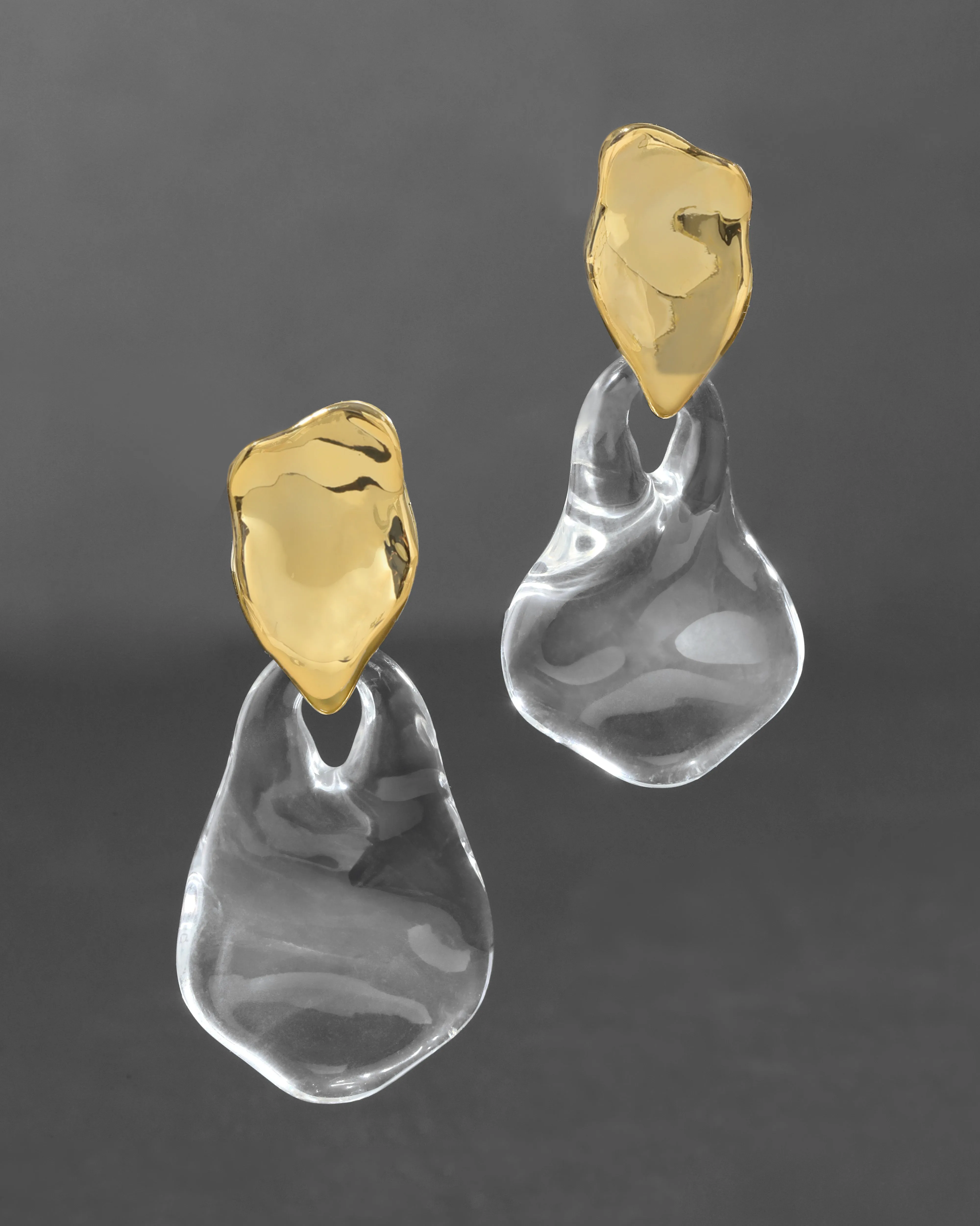 Liquid Lucite Wafer Post Earring sold by Alexis Bittar