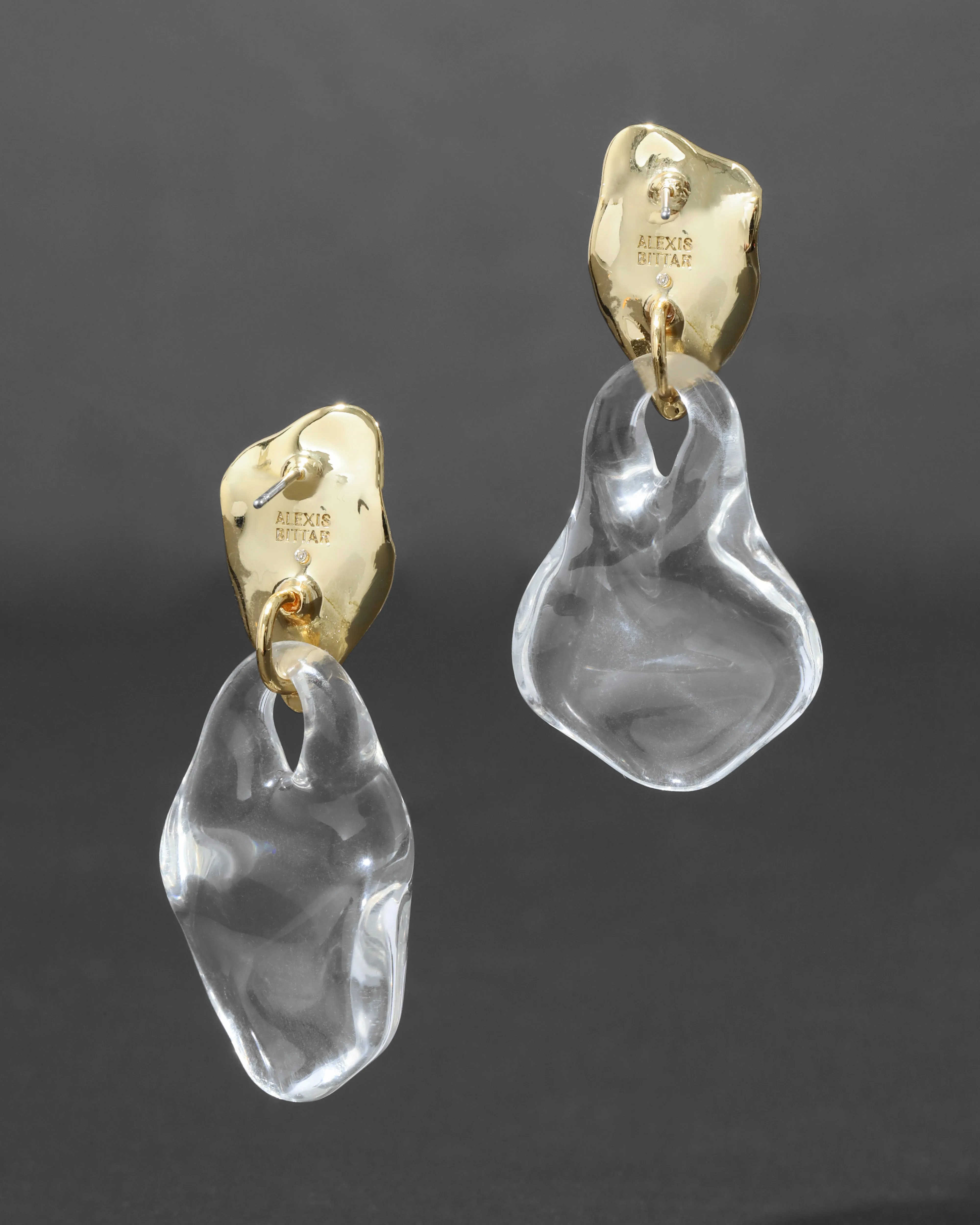 Liquid Lucite Wafer Post Earring sold by Alexis Bittar product image thumbnail 4
