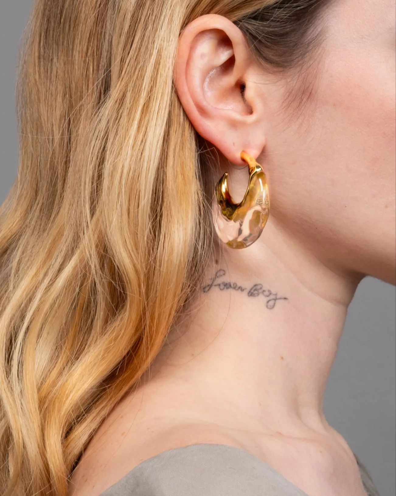 Liquid Lucite Puffy Hoop Earring sold by Alexis Bittar product image thumbnail 2