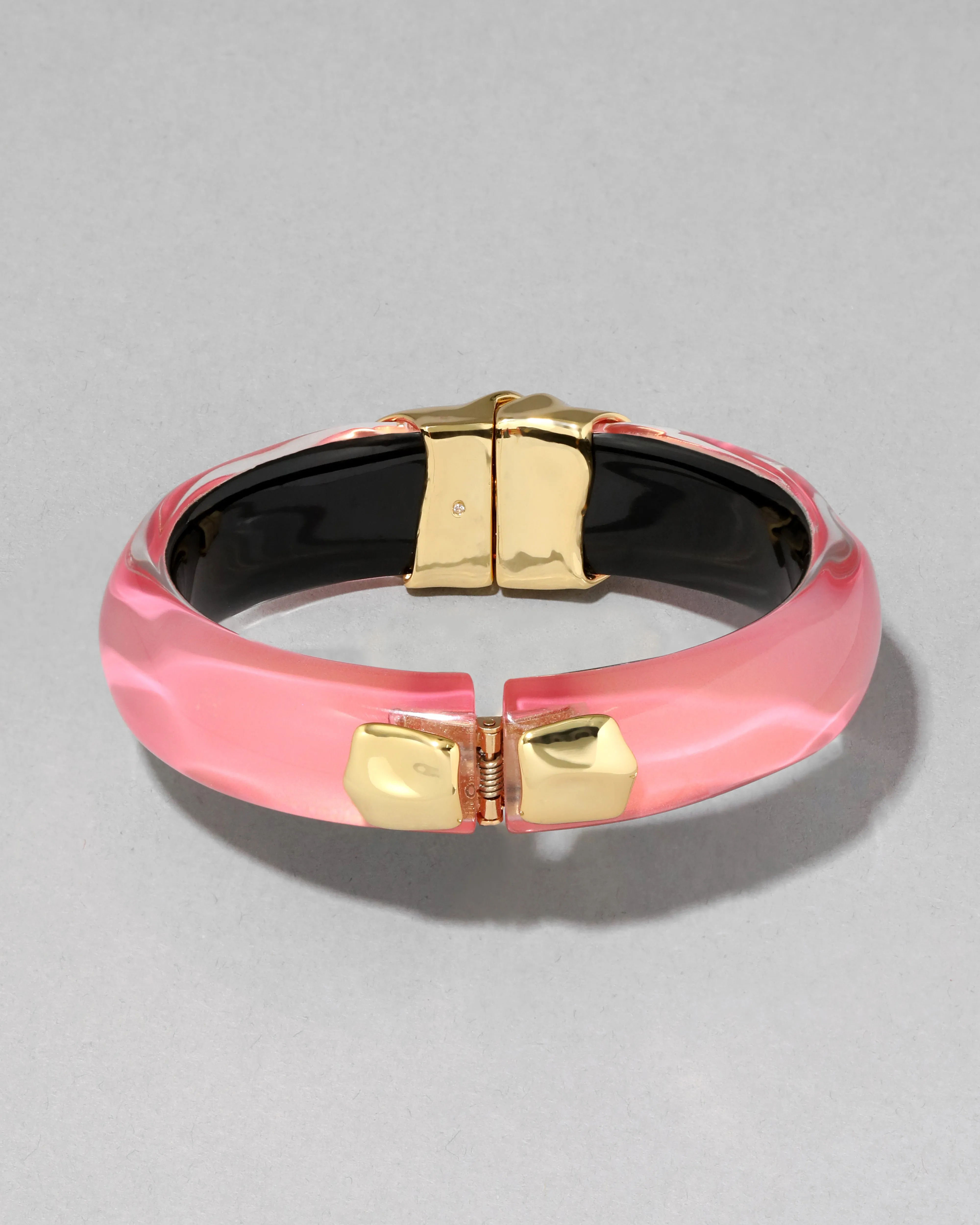 Molten Gold Lucite Hinge Bracelet- Sweet Melon sold by Alexis Bittar product image thumbnail 4