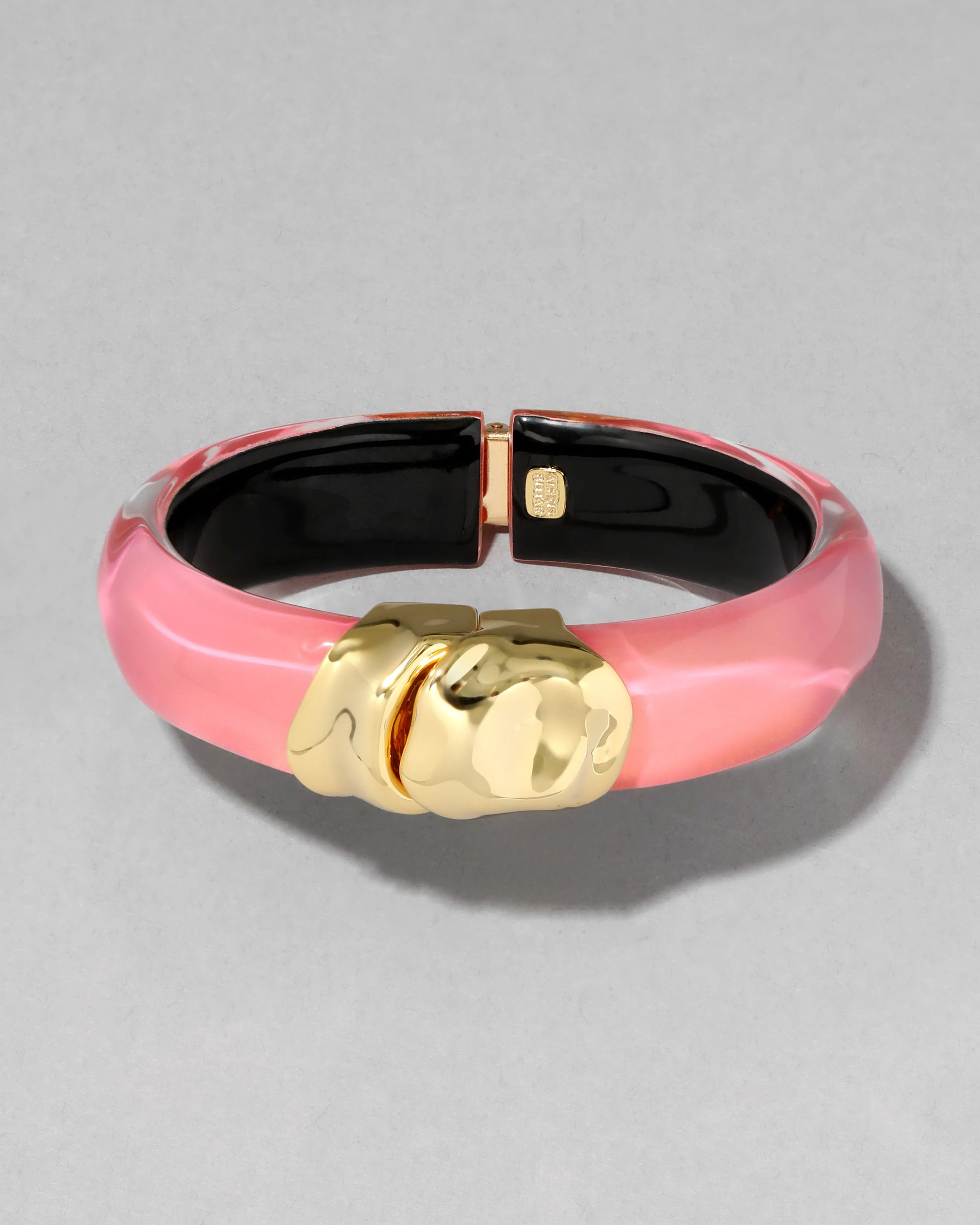 Molten Gold Lucite Hinge Bracelet- Sweet Melon sold by Alexis Bittar product image thumbnail 2
